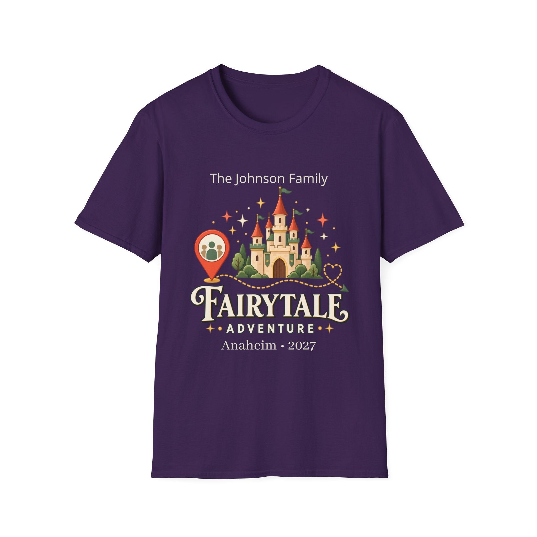 Custom Fairytale Adventure Tee (coral)