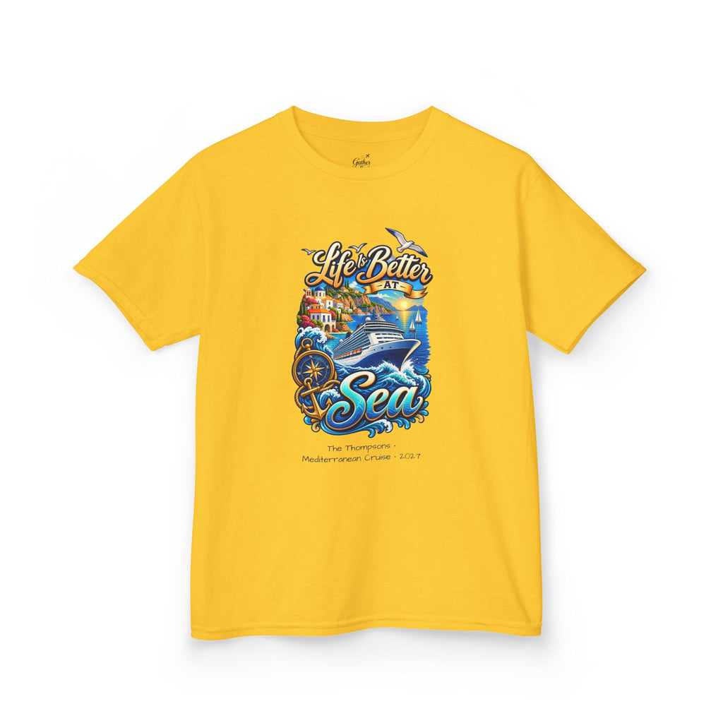 Mediterranean Cruise Life is Better at Sea Kids Tee