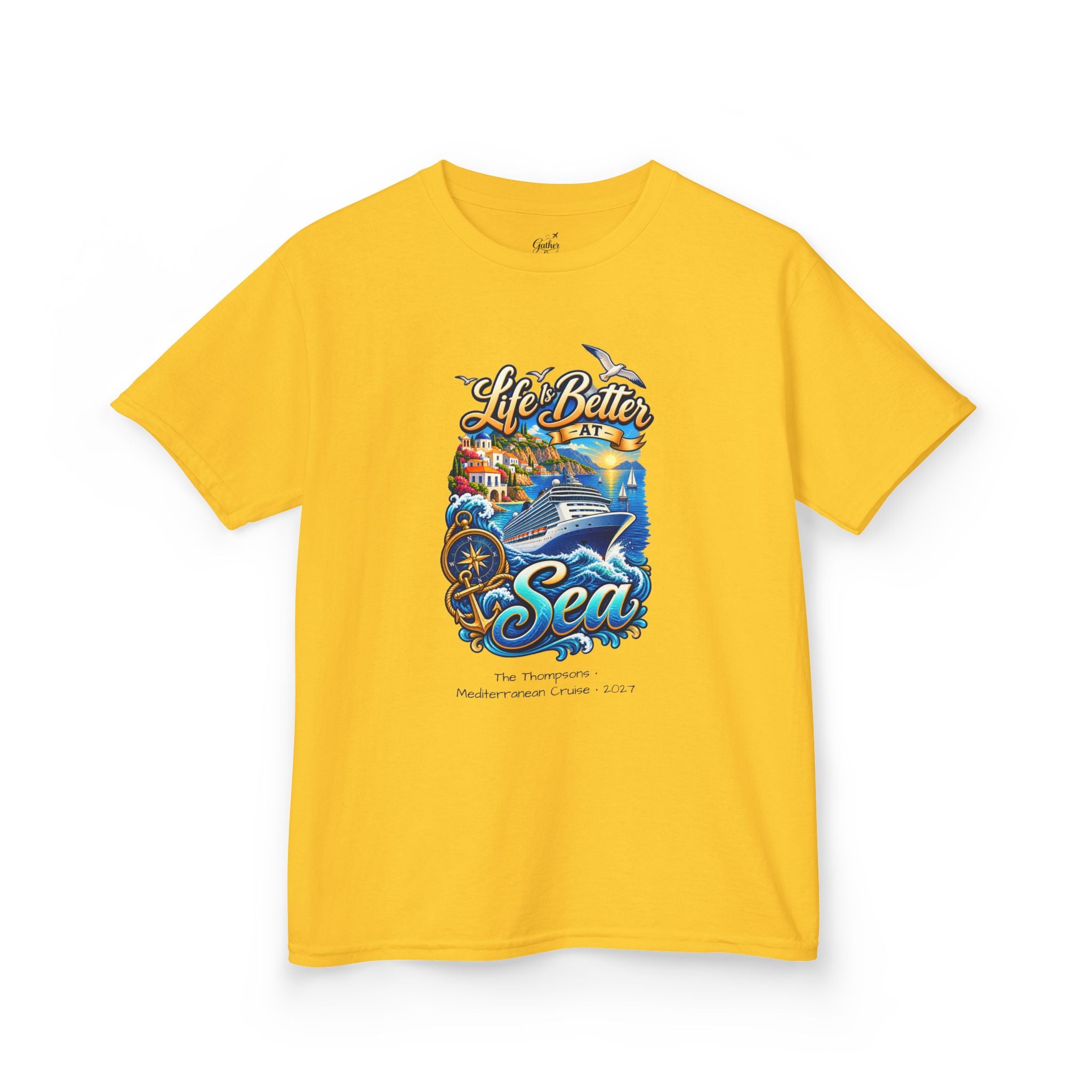 Mediterranean Cruise Life is Better at Sea Kids Tee