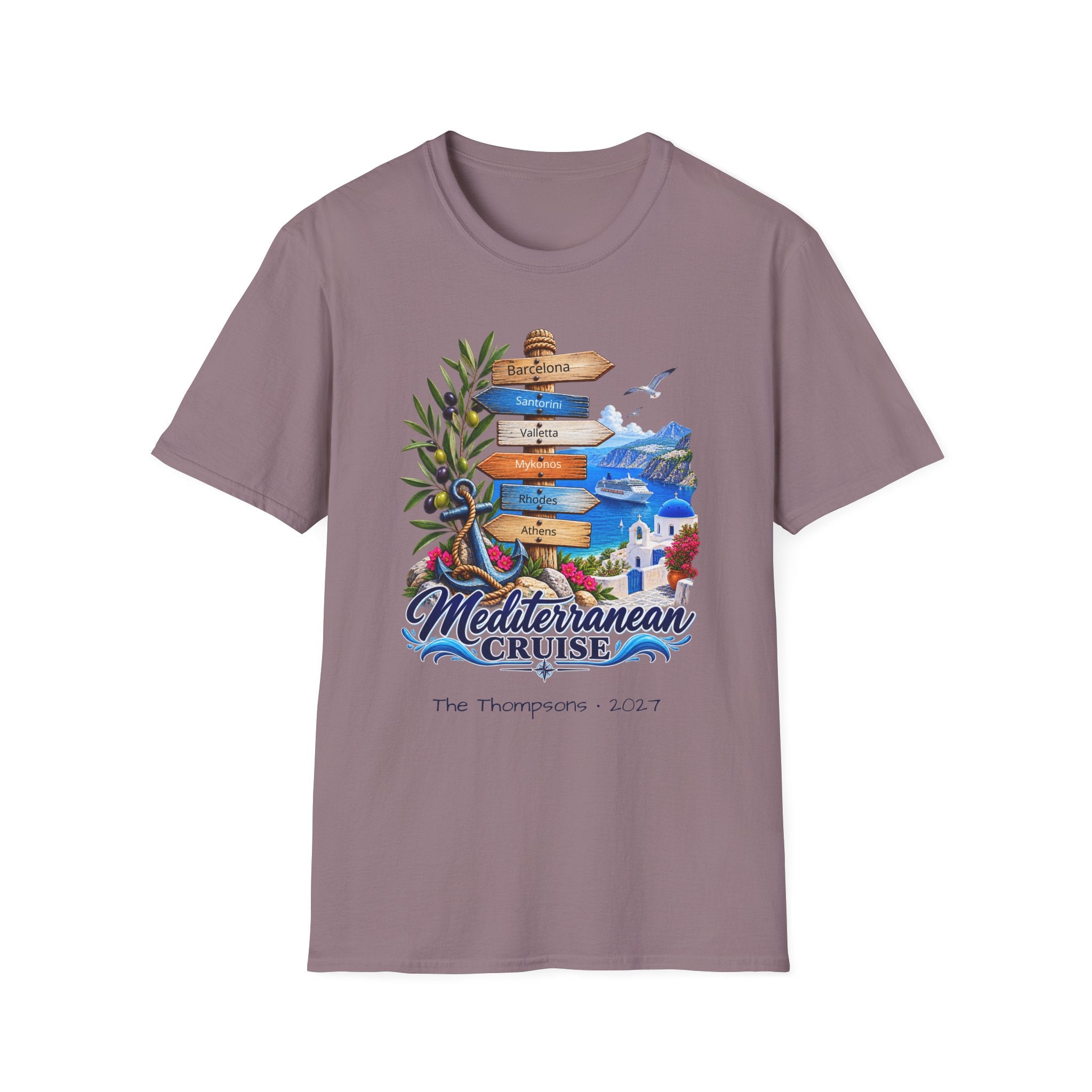 Mediterranean Cruise Ports of Call Tee