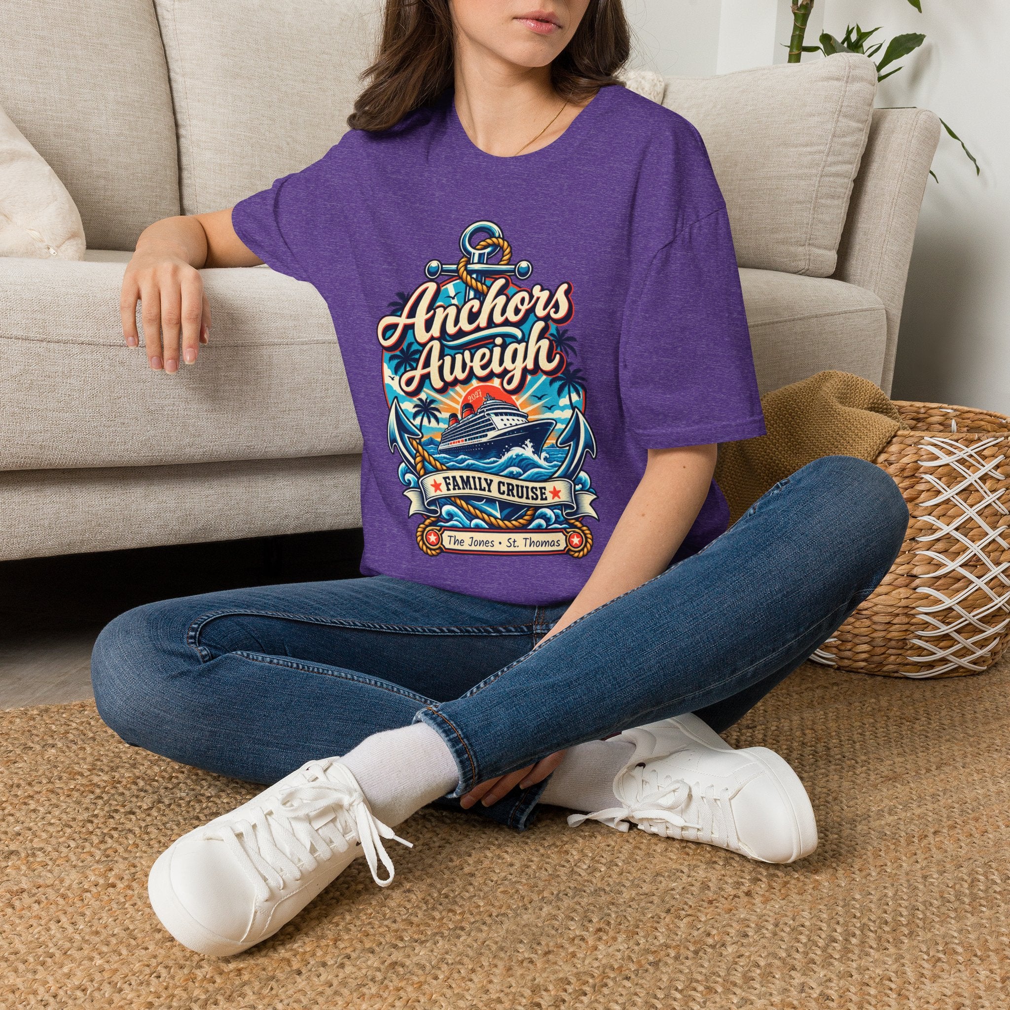 Custom Anchors Aweigh Cruise Tee