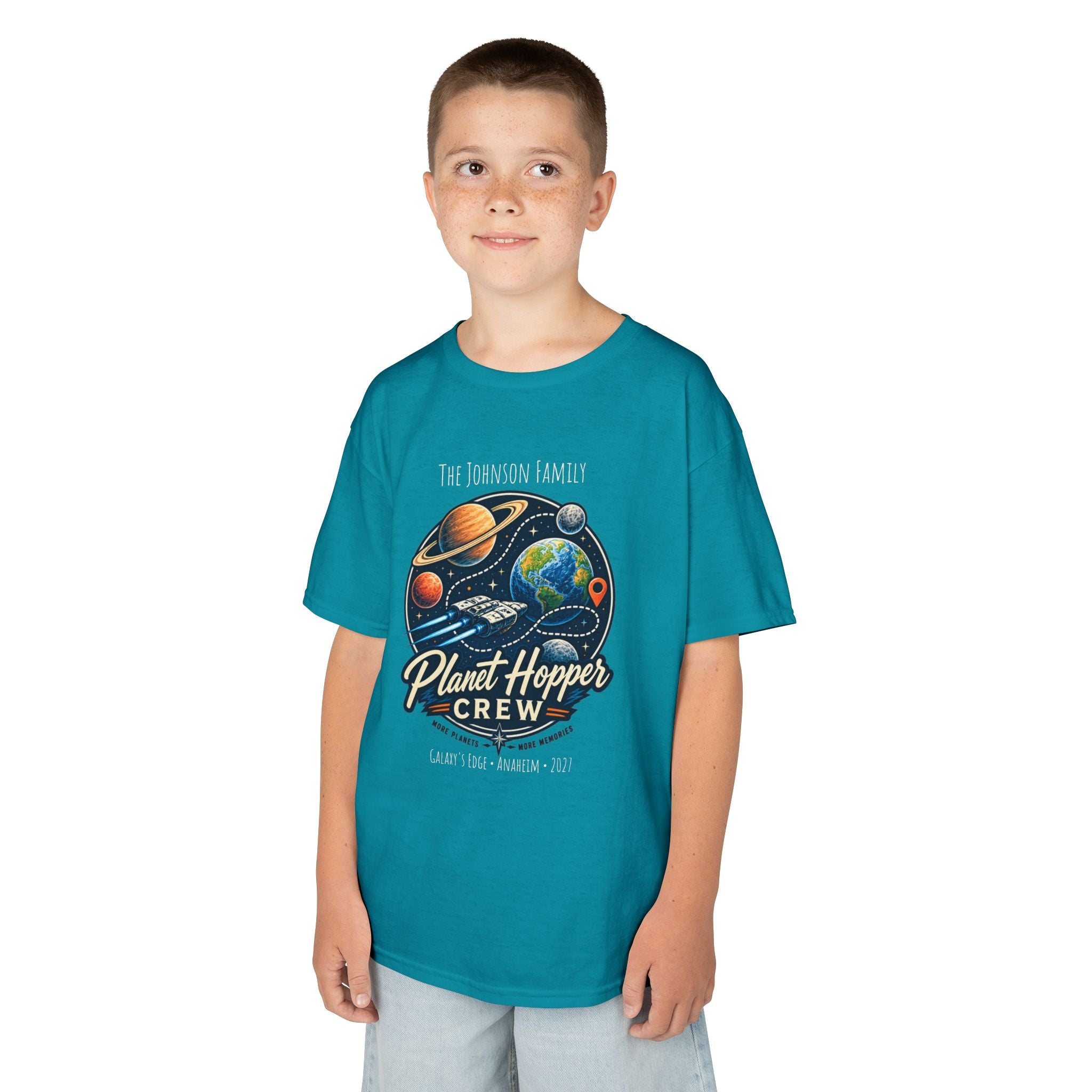 Planet Hopper Crew Space Adventure Park Kids Tee