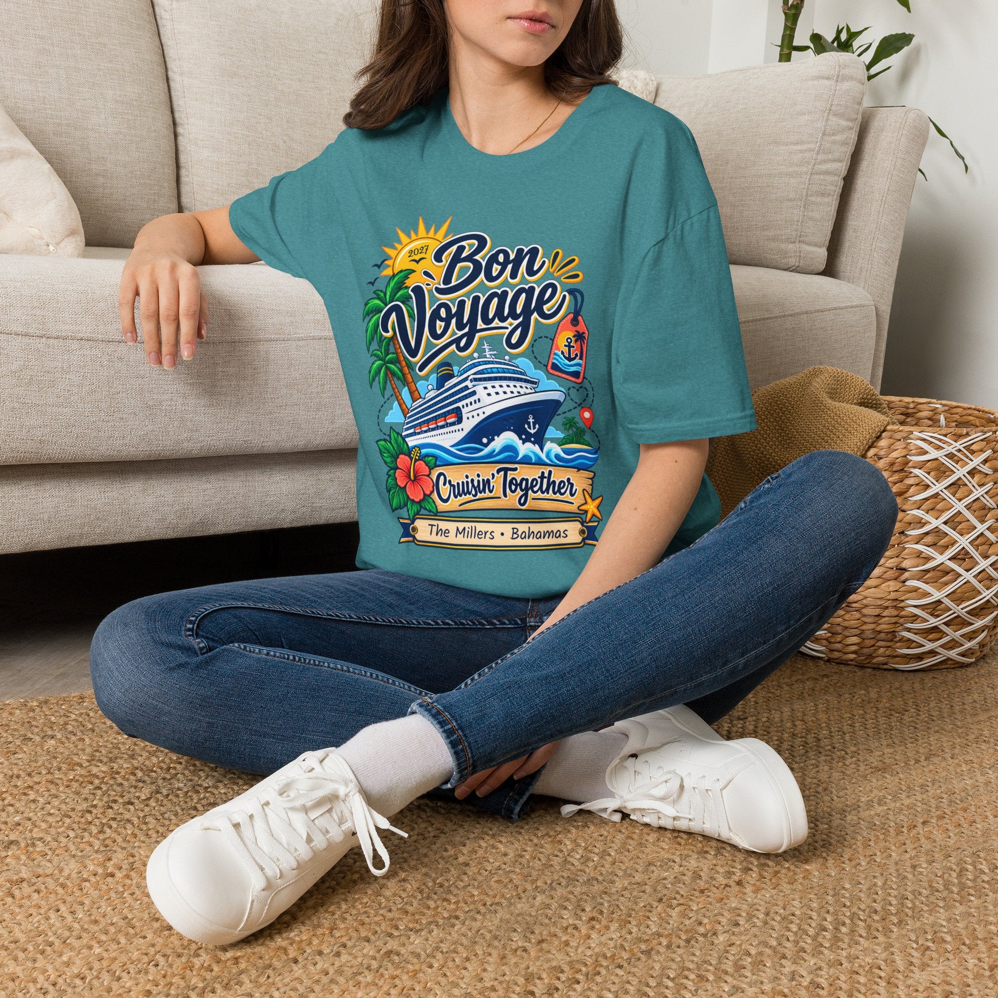 Custom Bon Voyage Cruise Tee