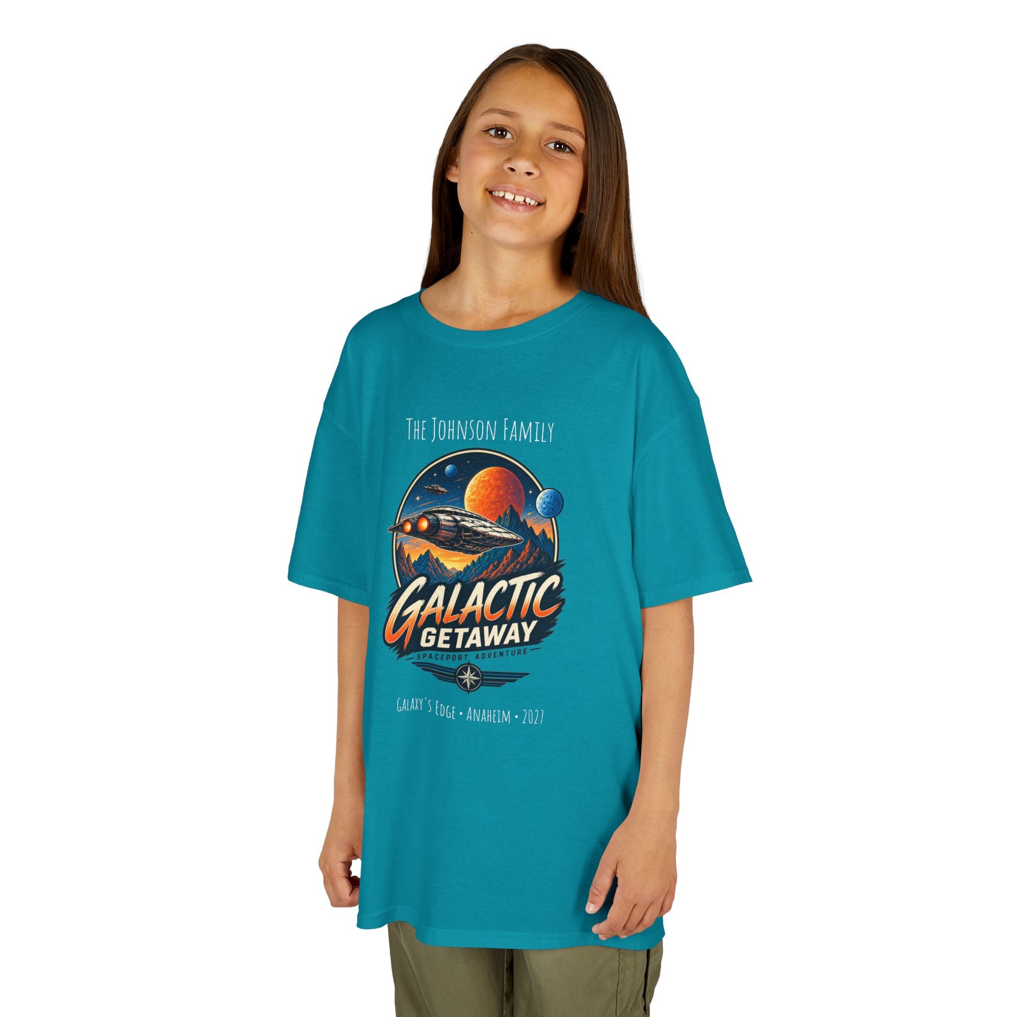 Galactic Getaway Space Adventure Park Kids Tee