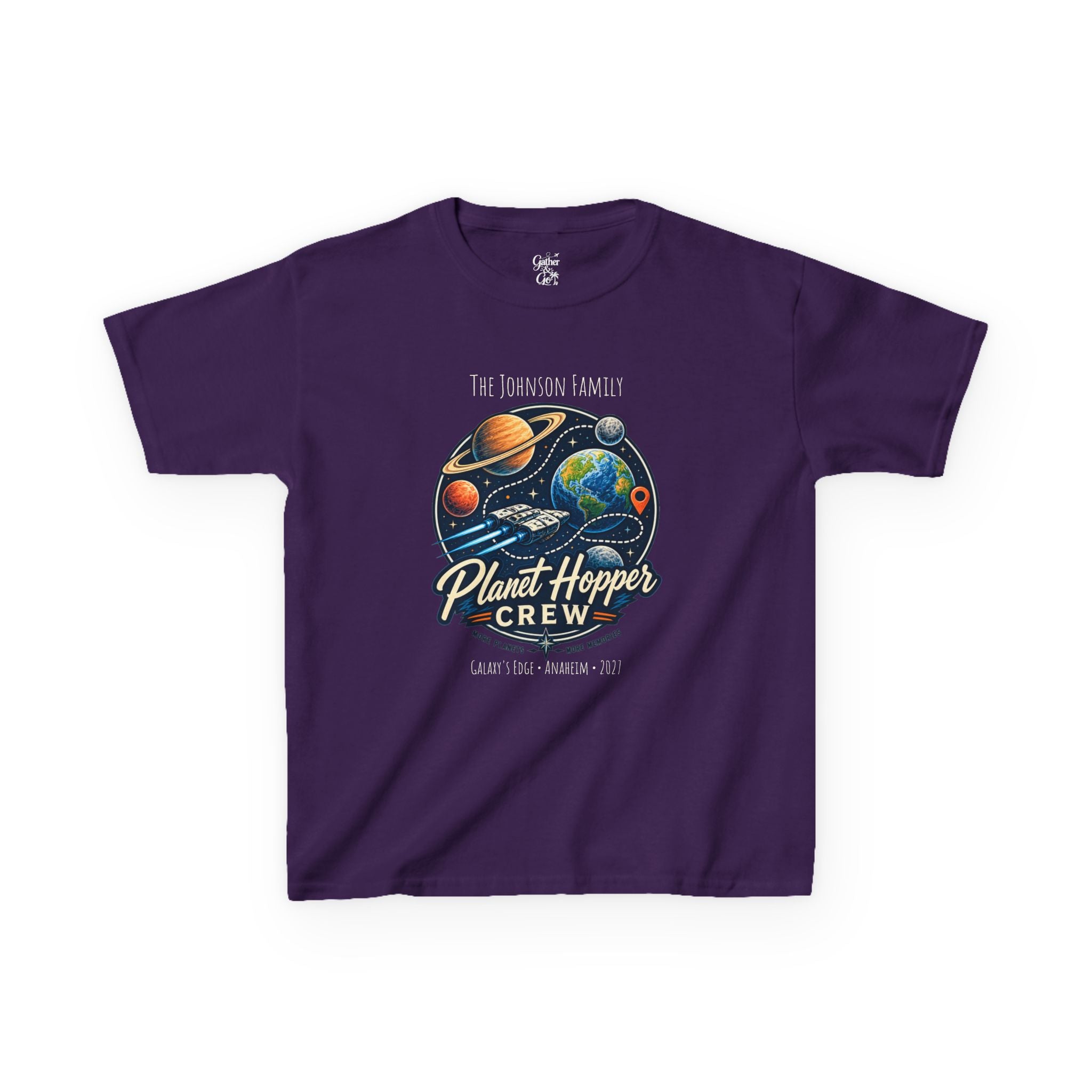 Planet Hopper Crew Space Adventure Park Kids Tee