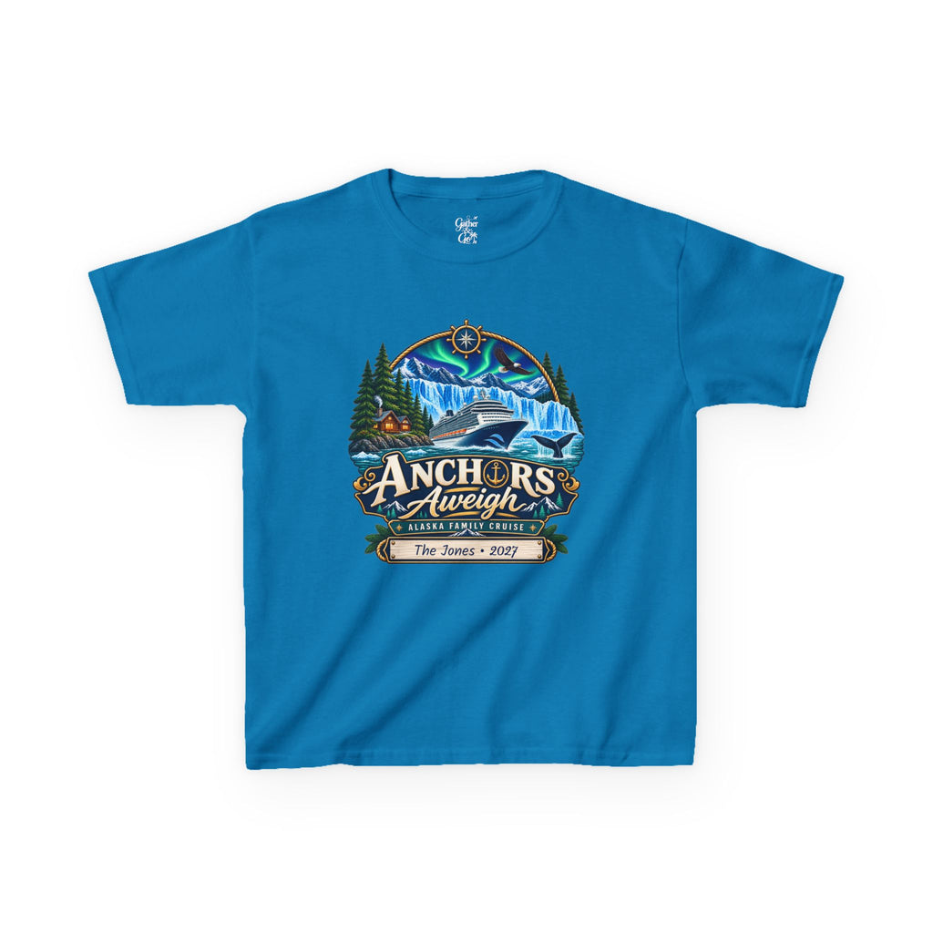 Anchors Aweigh Alaska Kids Cruise Tee