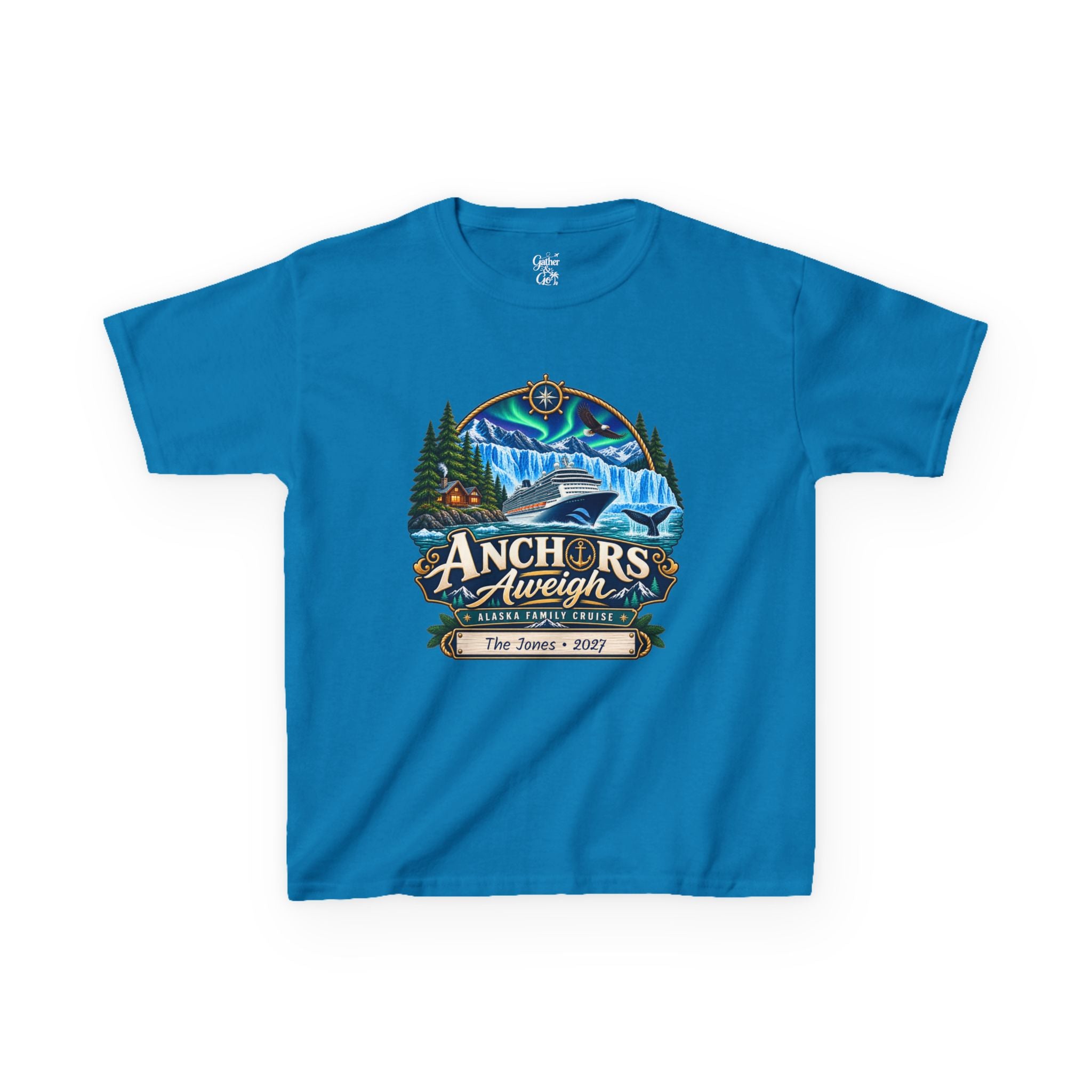 Anchors Aweigh Alaska Kids Cruise Tee