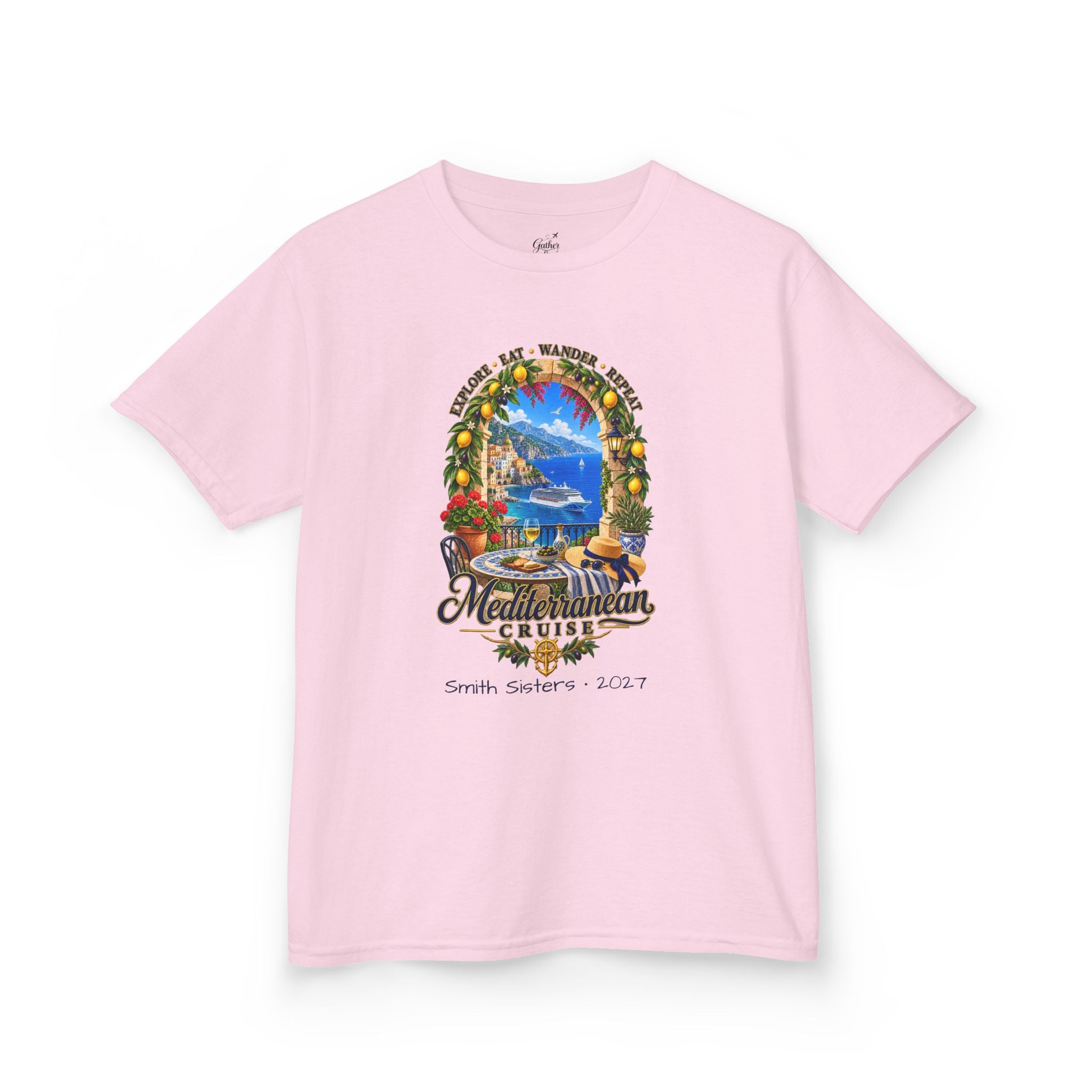 Mediterranean Cruise Explore Kids Tee