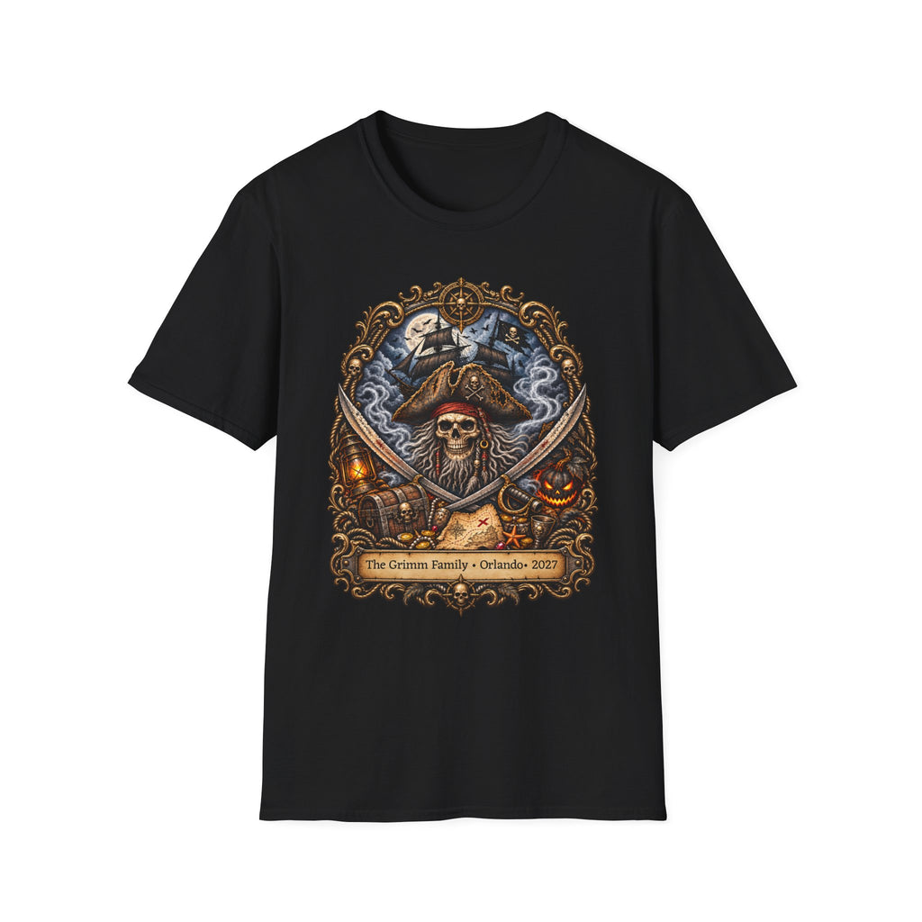 Halloween Ghostly Pirate Davy Jones - Unisex Tee
