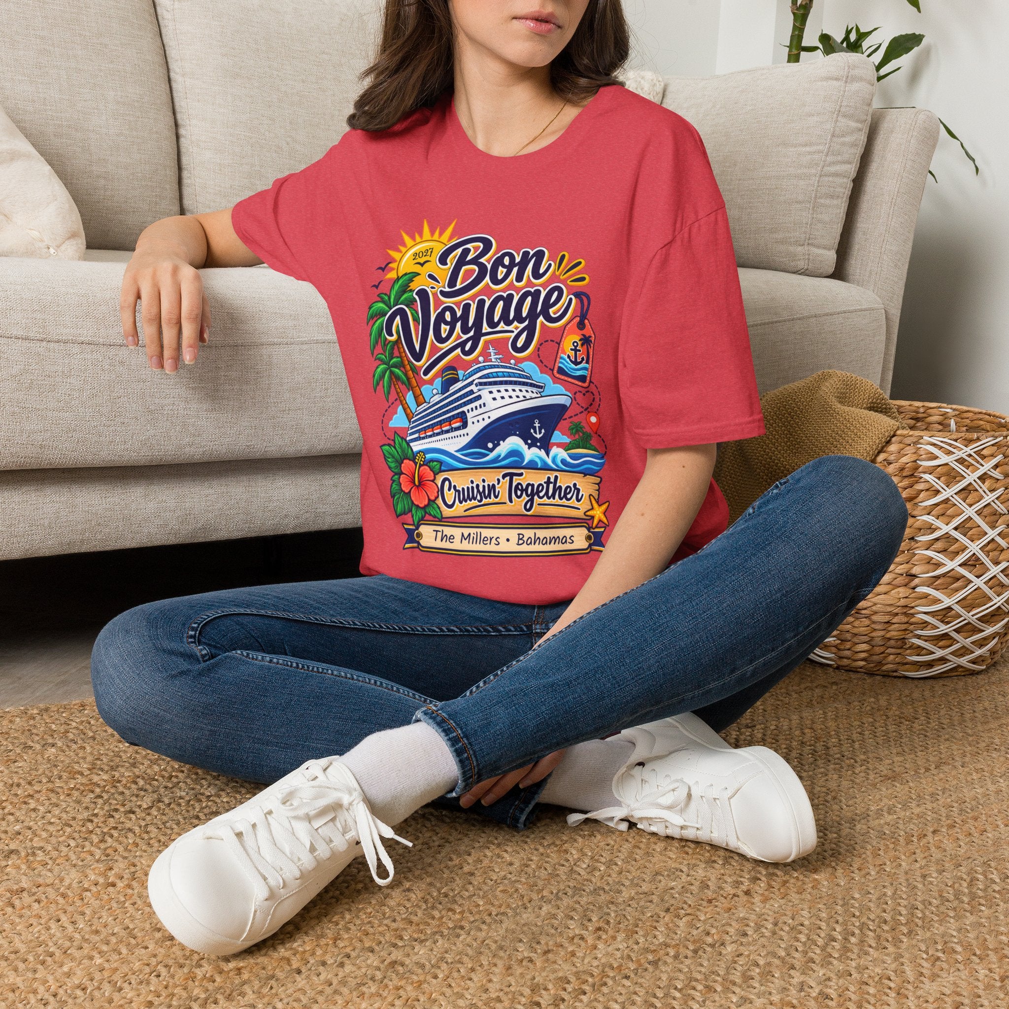 Custom Bon Voyage Cruise Tee