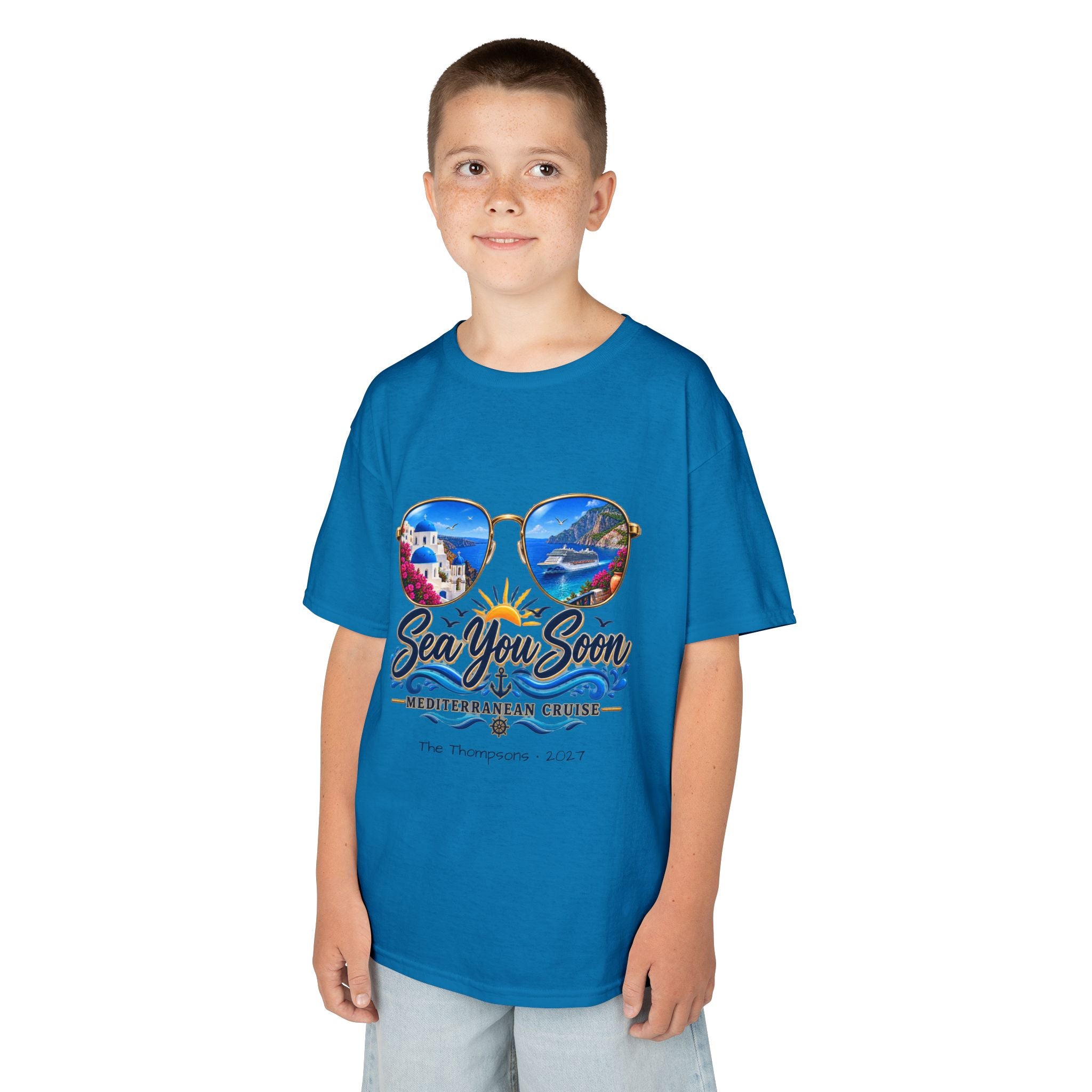 Mediterranean Cruise Sea You Soon Kids Tee