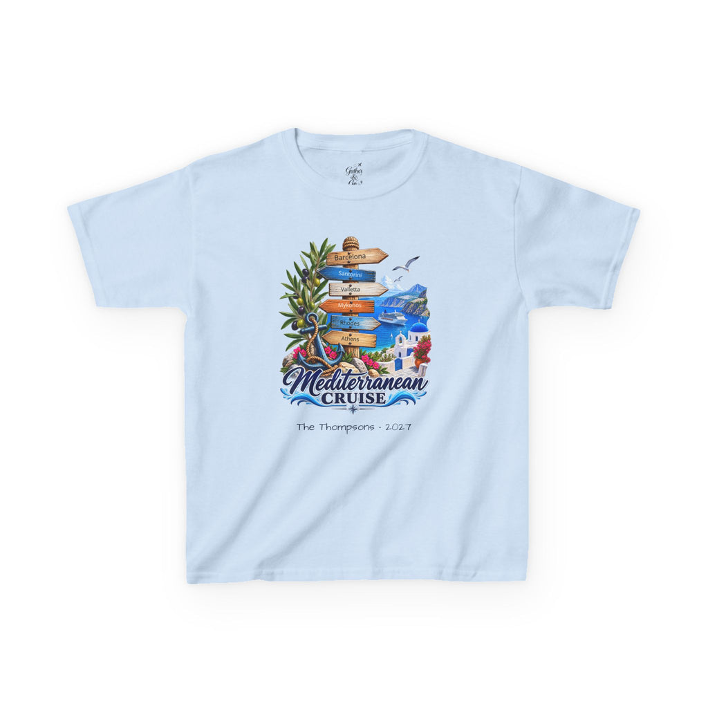 Mediterranean Cruise Ports of Call Kids Tee