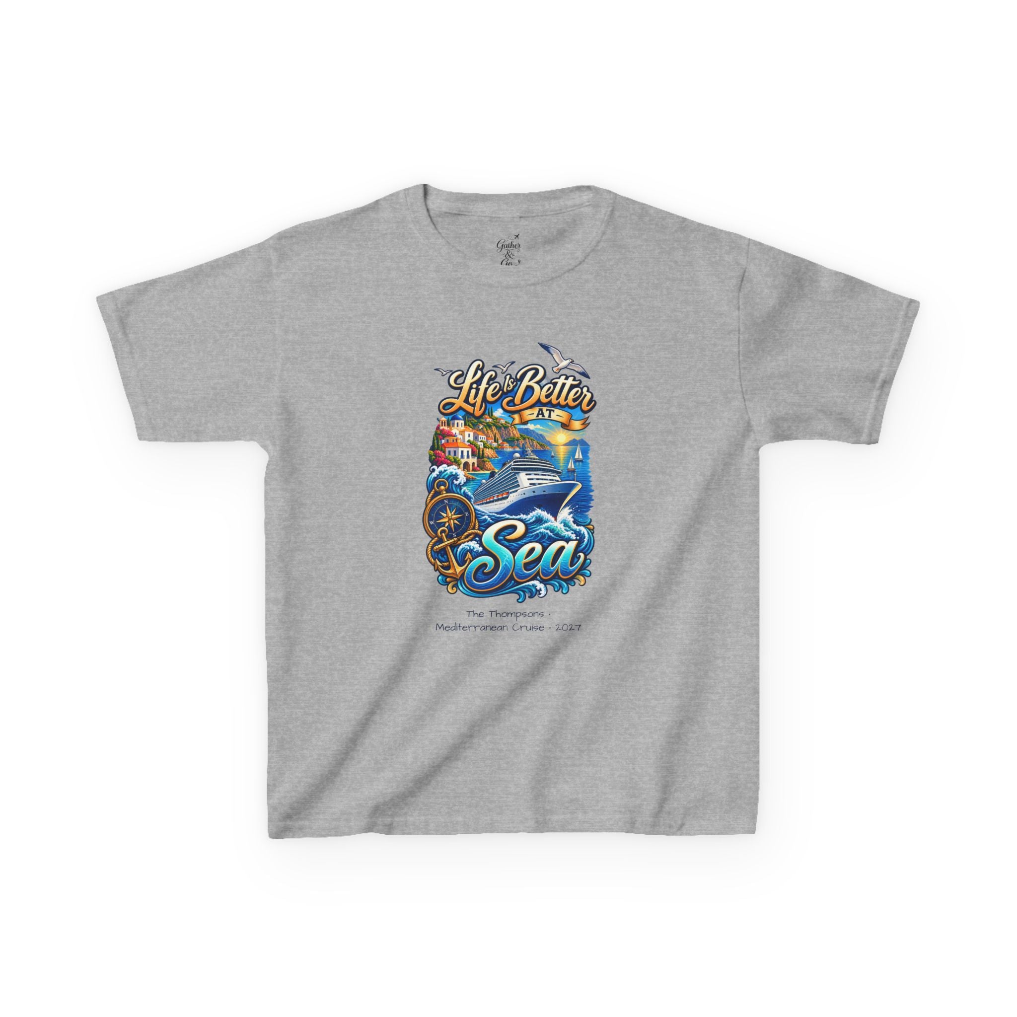 Mediterranean Cruise Life is Better at Sea Kids Tee