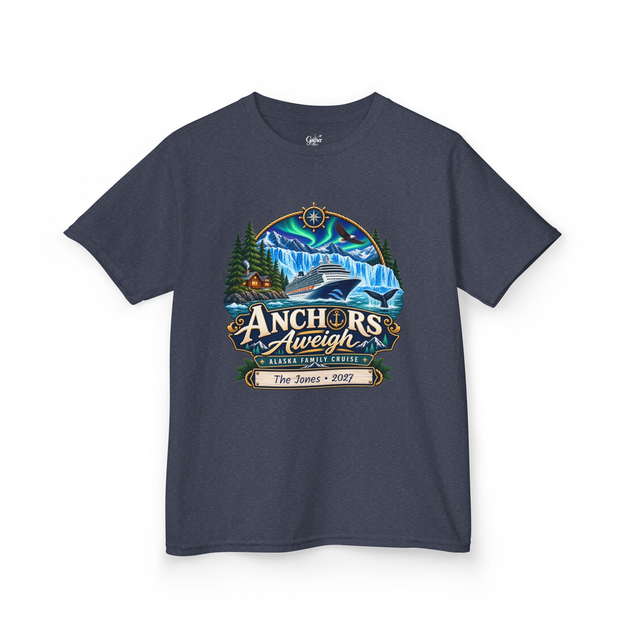 Anchors Aweigh Alaska Kids Cruise Tee