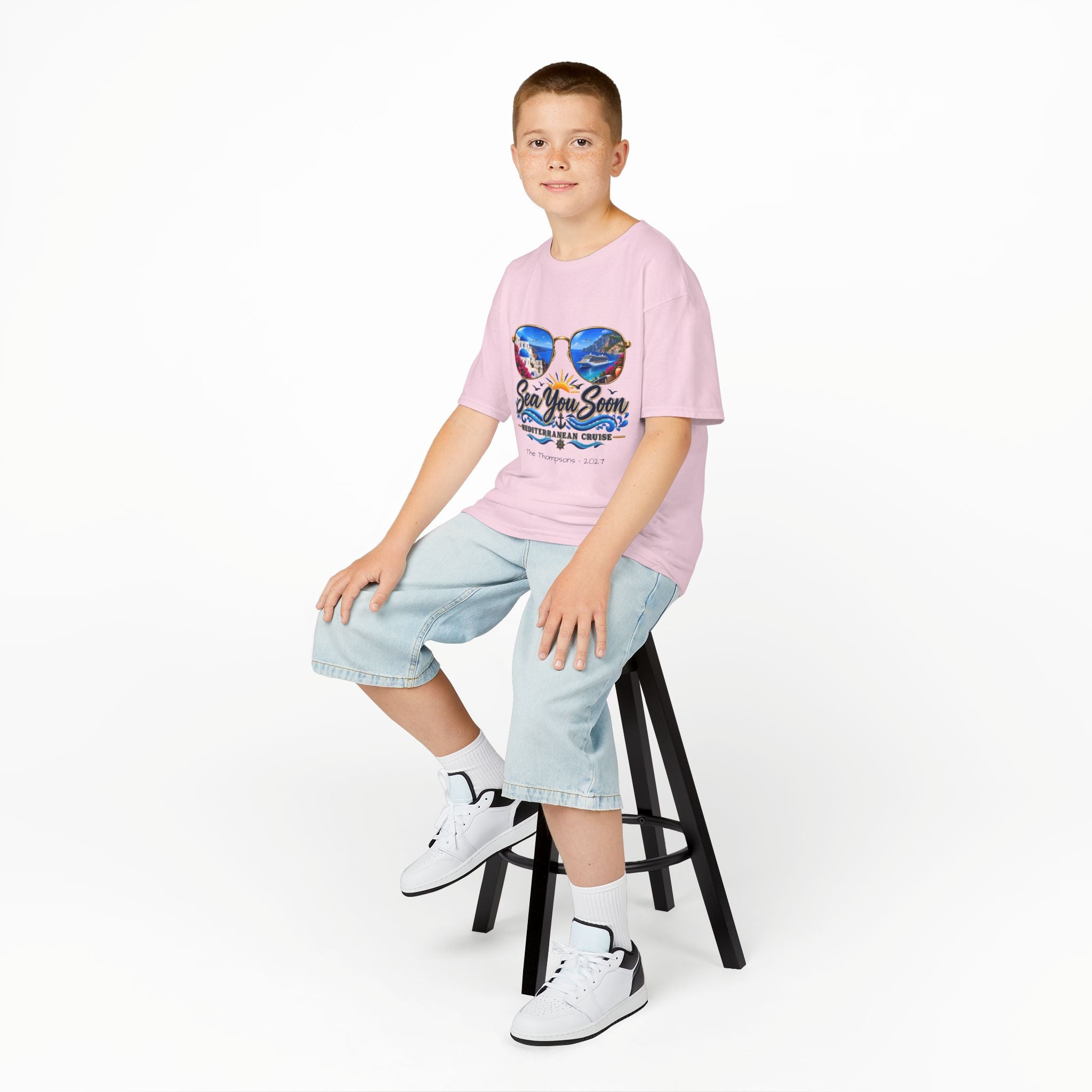 Mediterranean Cruise Sea You Soon Kids Tee