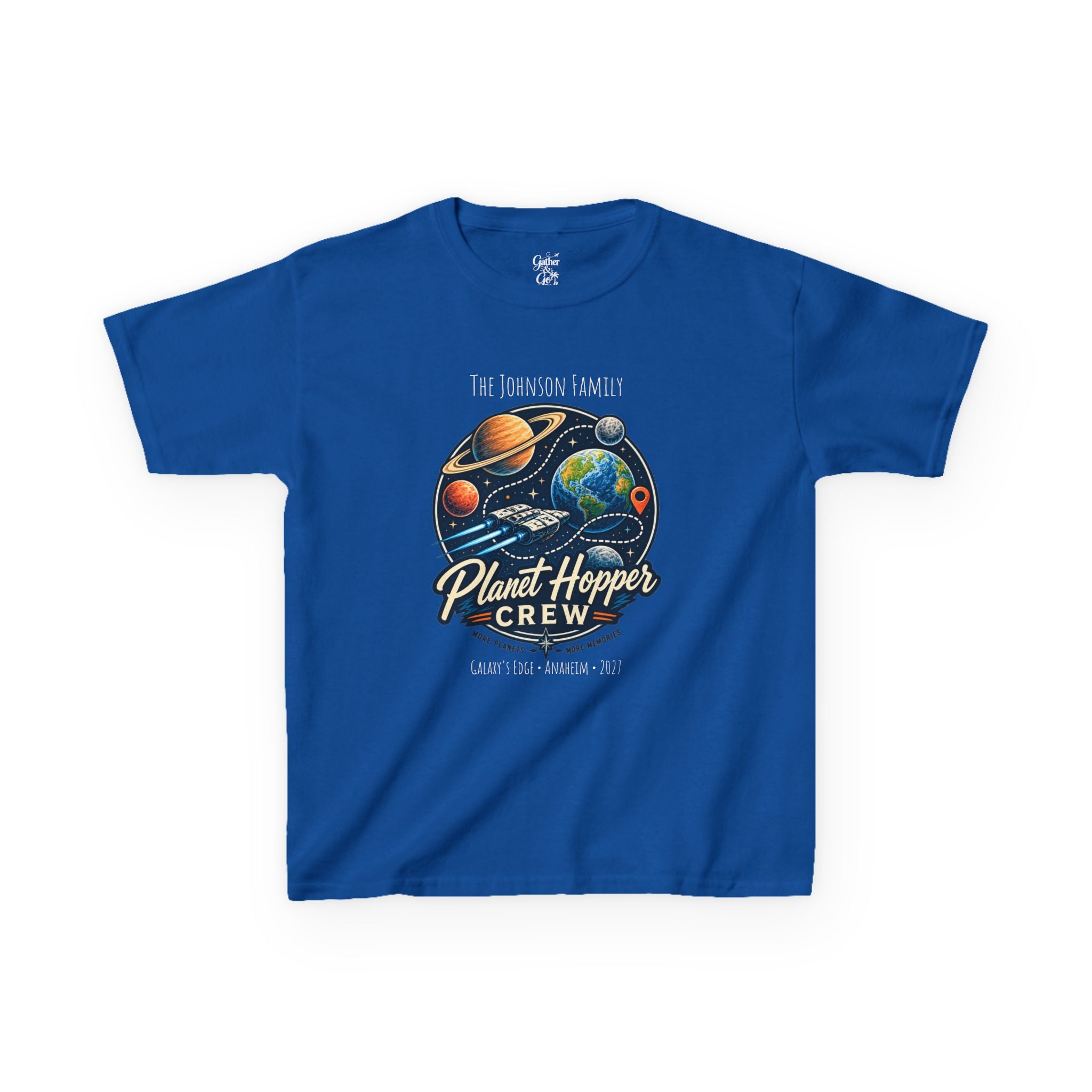 Planet Hopper Crew Space Adventure Park Kids Tee