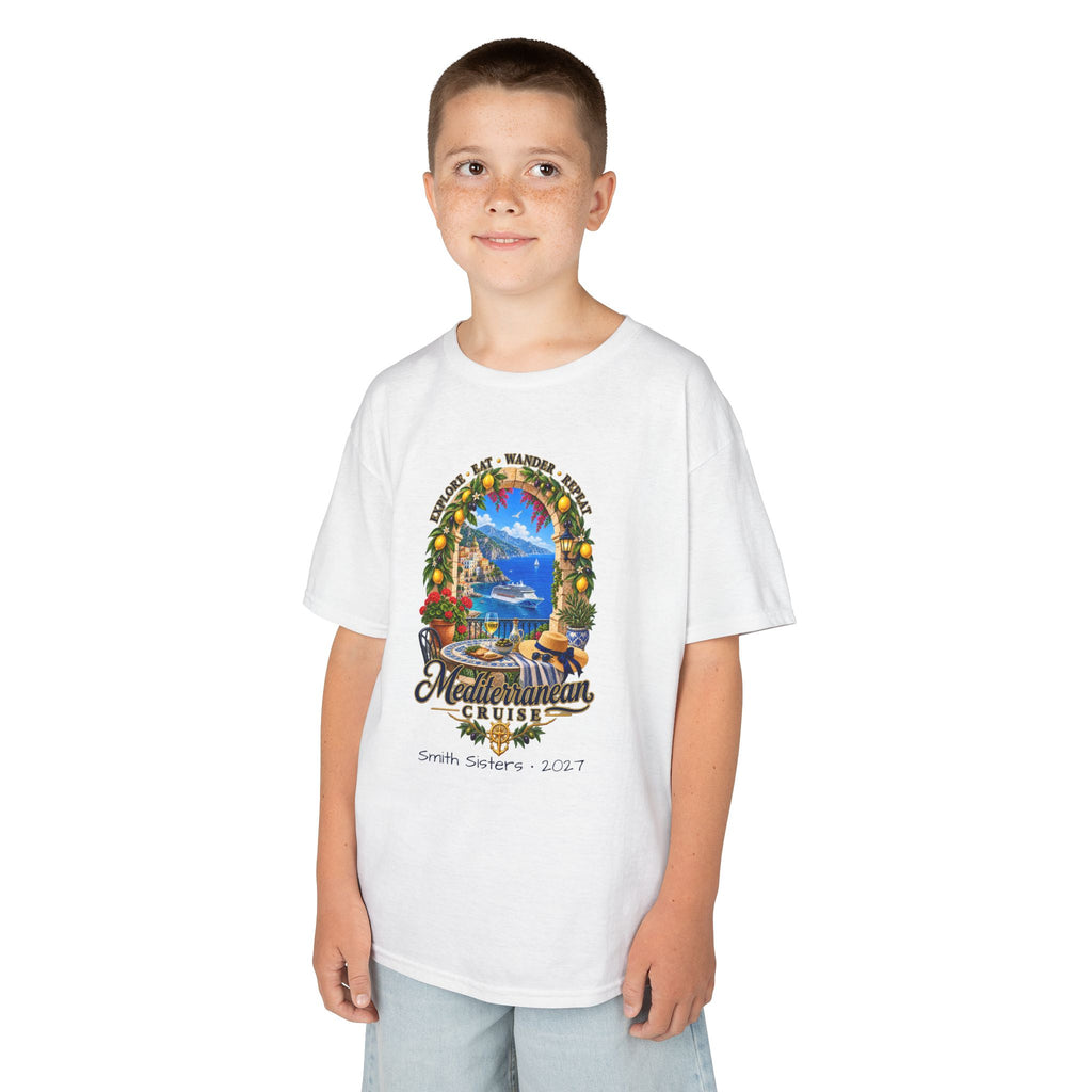 Mediterranean Cruise Explore Kids Tee