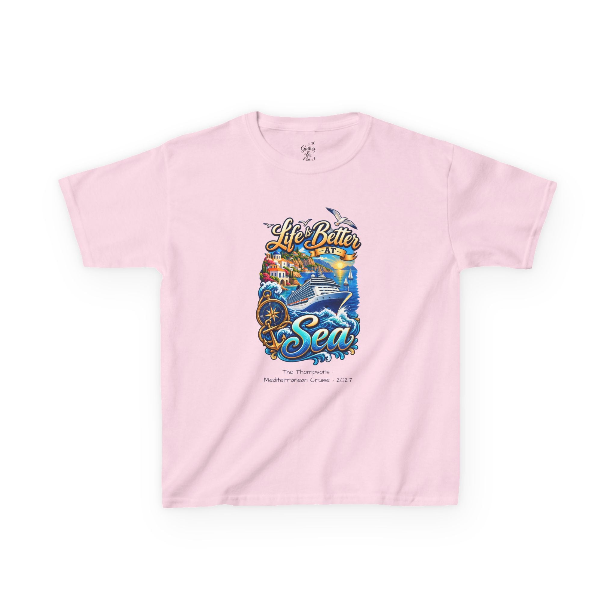 Mediterranean Cruise Life is Better at Sea Kids Tee