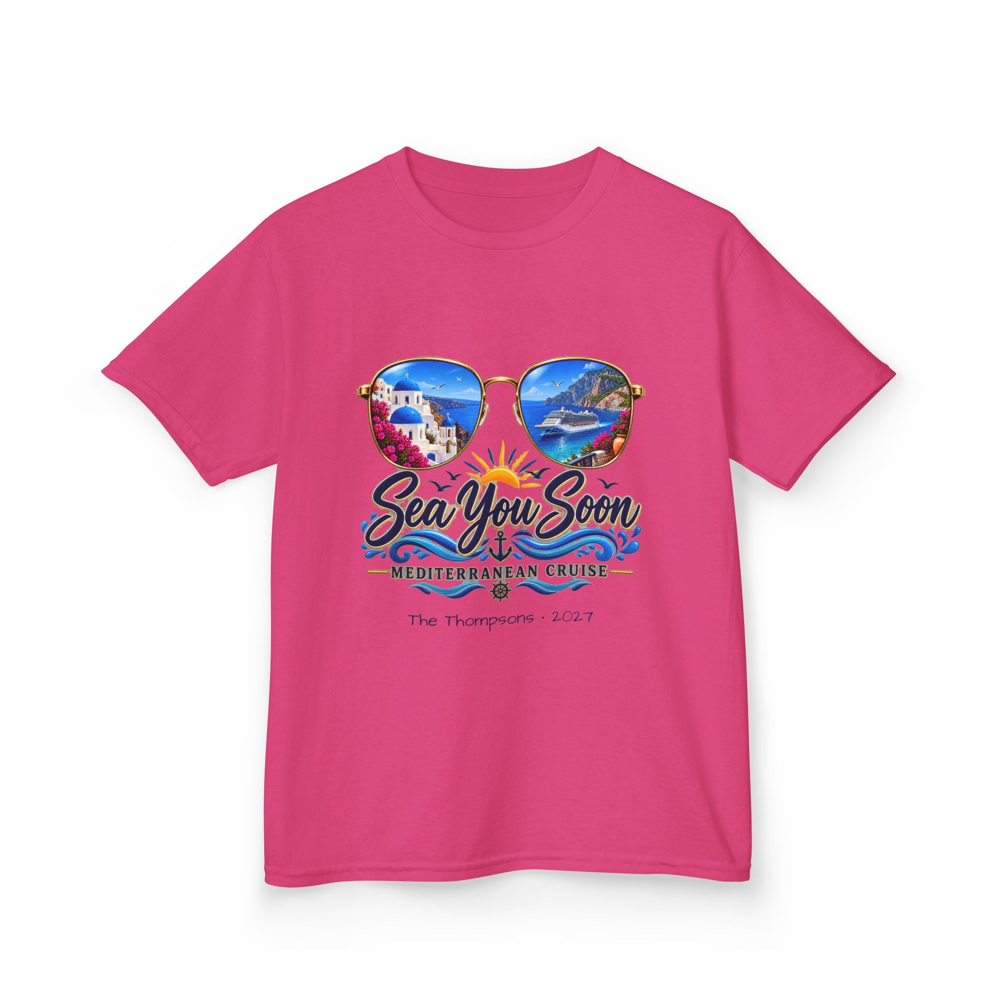 Mediterranean Cruise Sea You Soon Kids Tee