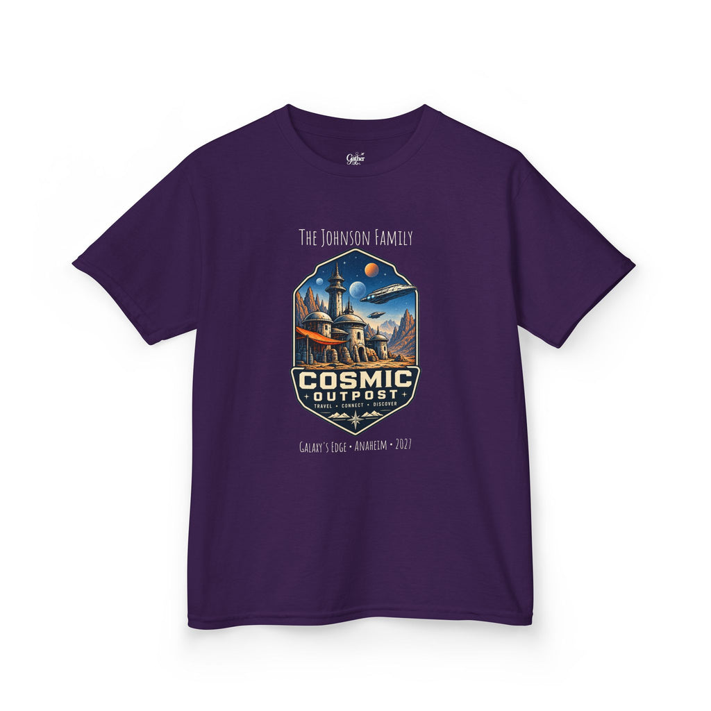 Cosmic Outpost Space Adventure Park Kids Tee