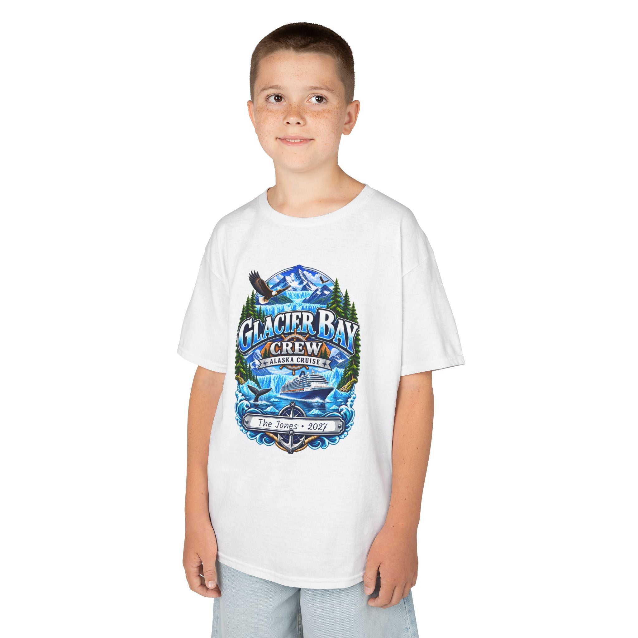 Glacier Bay Alaska Kids Cruise Tee