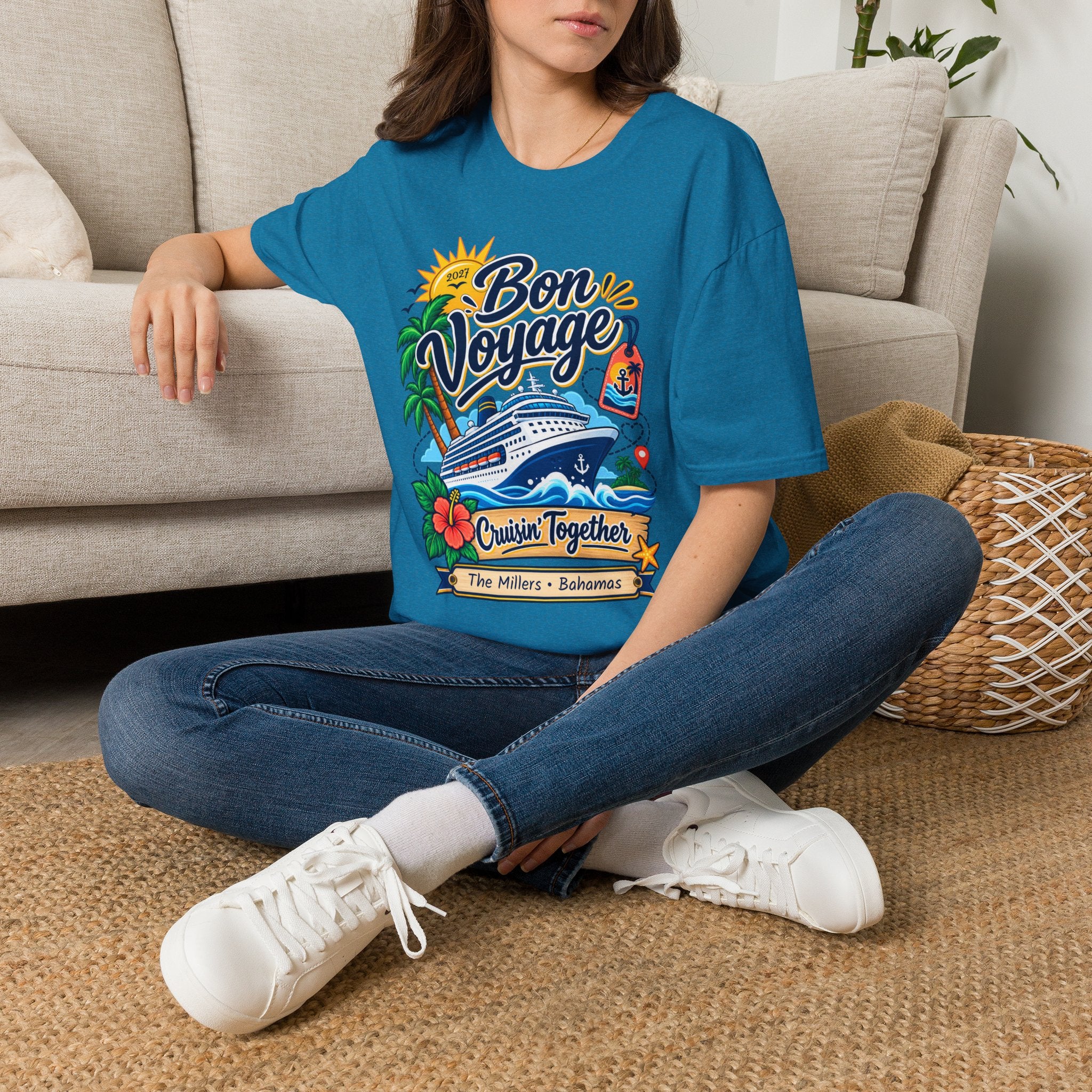 Custom Bon Voyage Cruise Tee