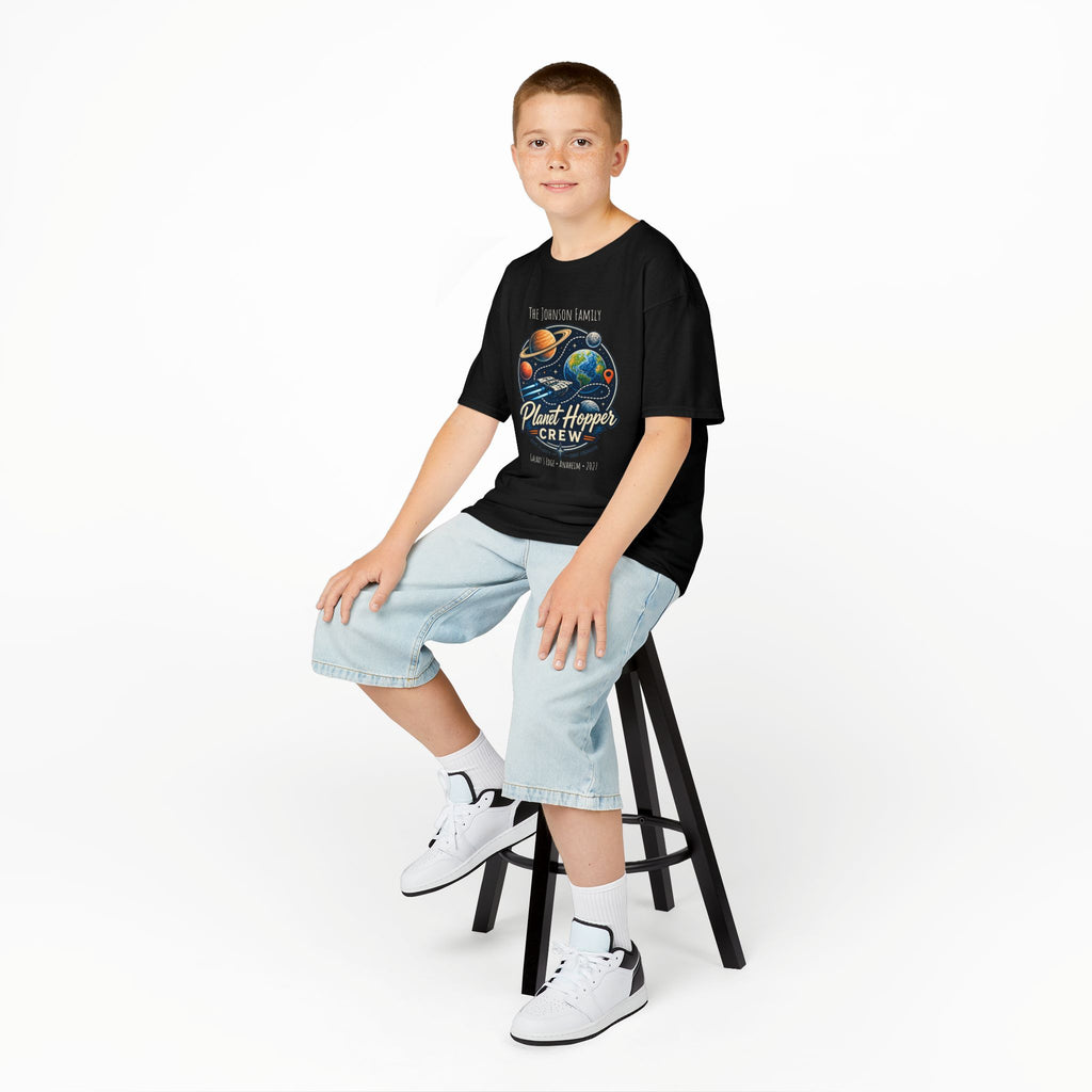 Planet Hopper Crew Space Adventure Park Kids Tee