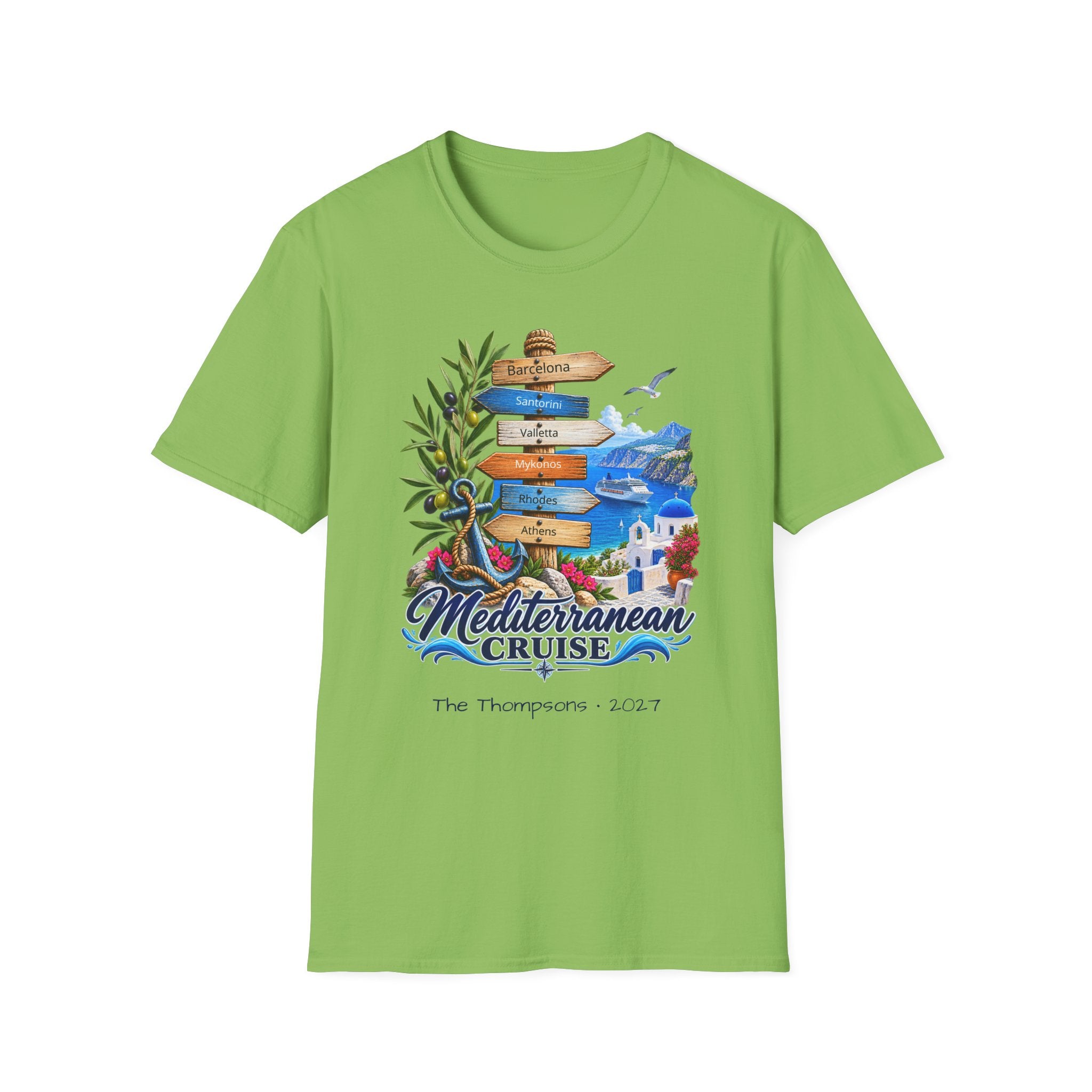 Mediterranean Cruise Ports of Call Tee