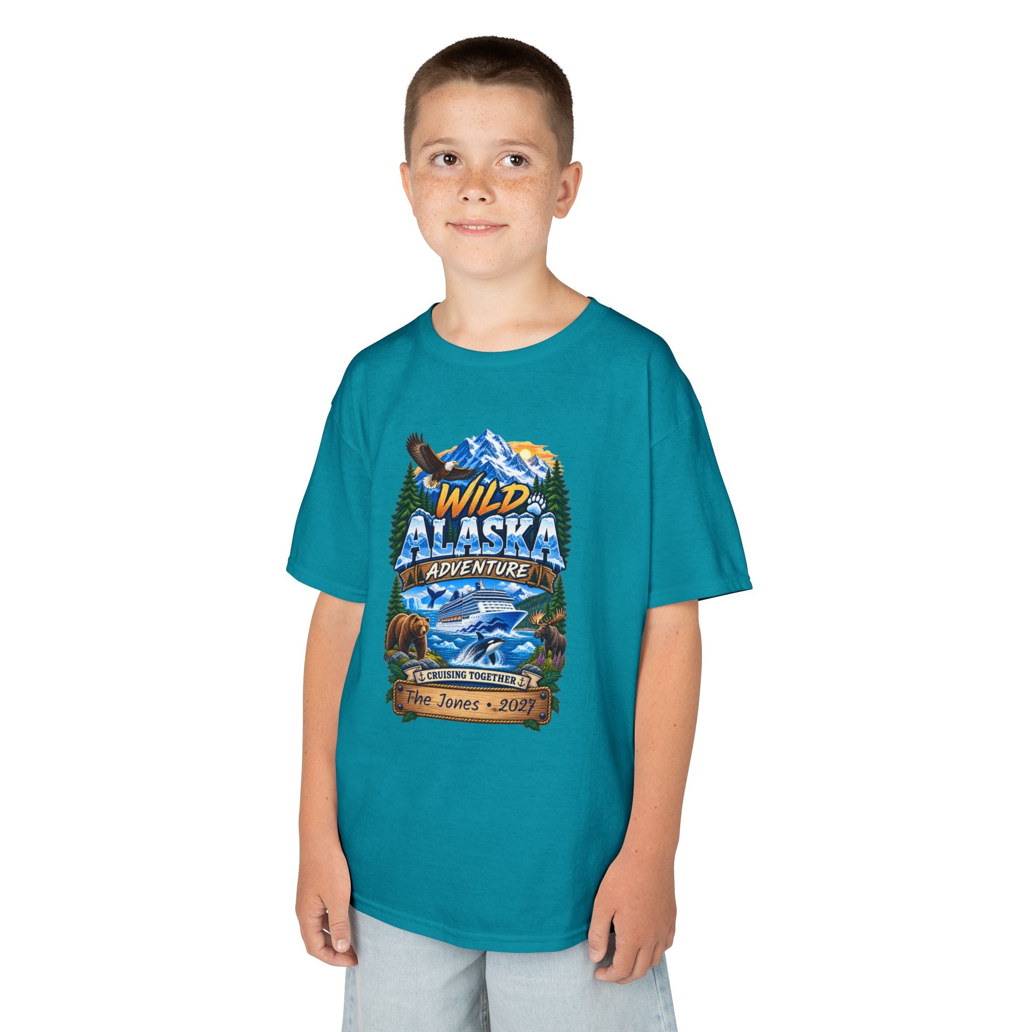 Wild Alaska Kids Cruise Tee