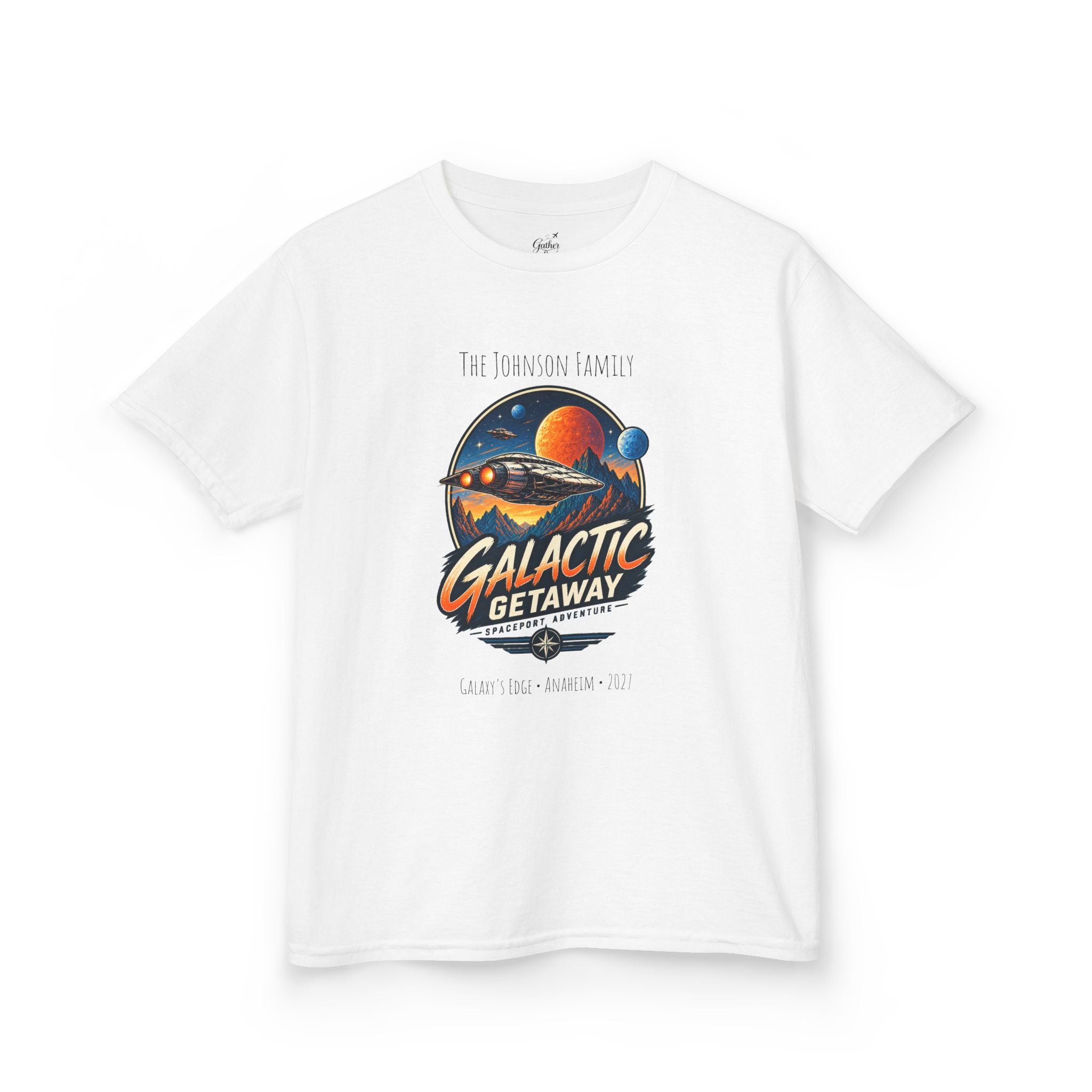 Galactic Getaway Space Adventure Park Kids Tee
