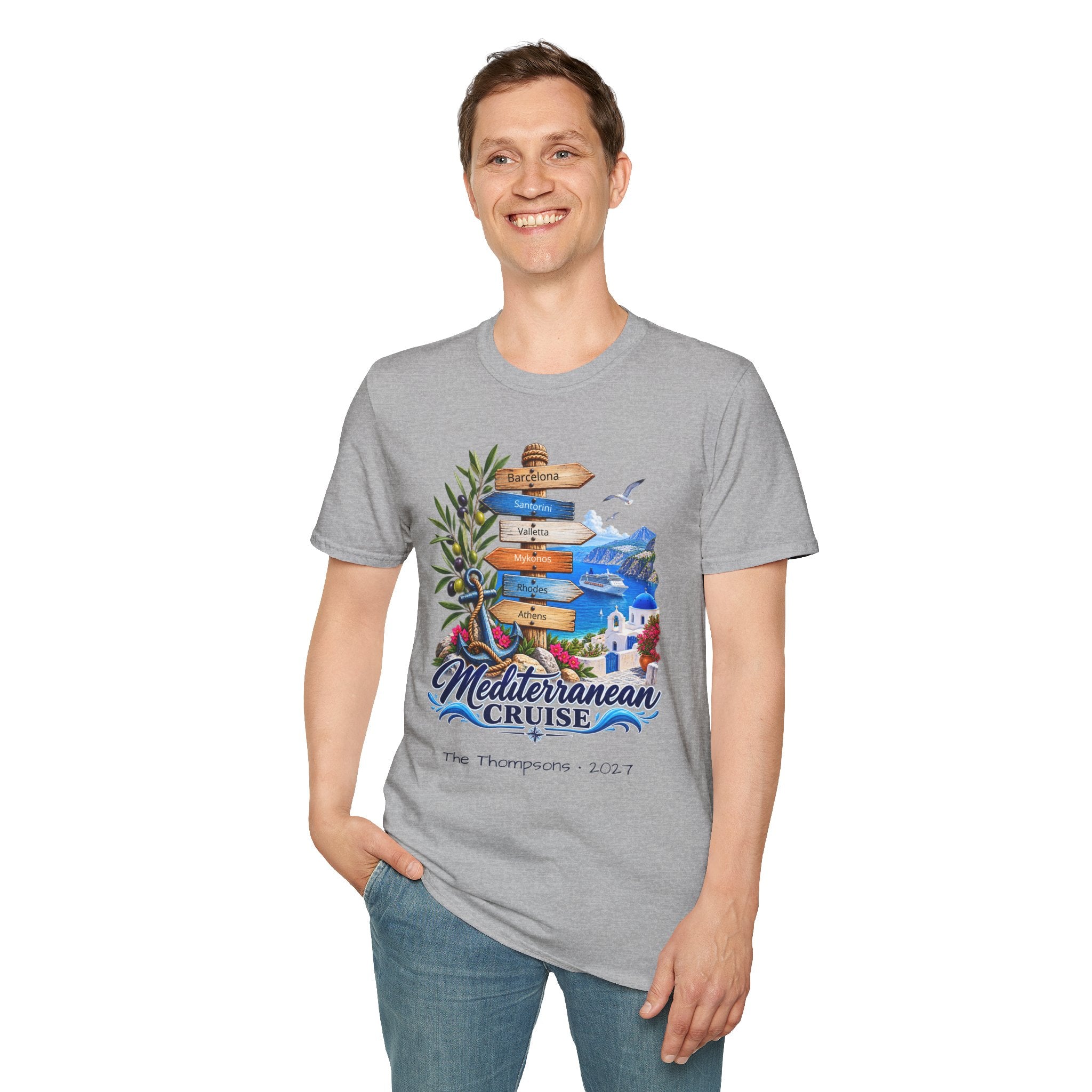 Mediterranean Cruise Ports of Call Tee