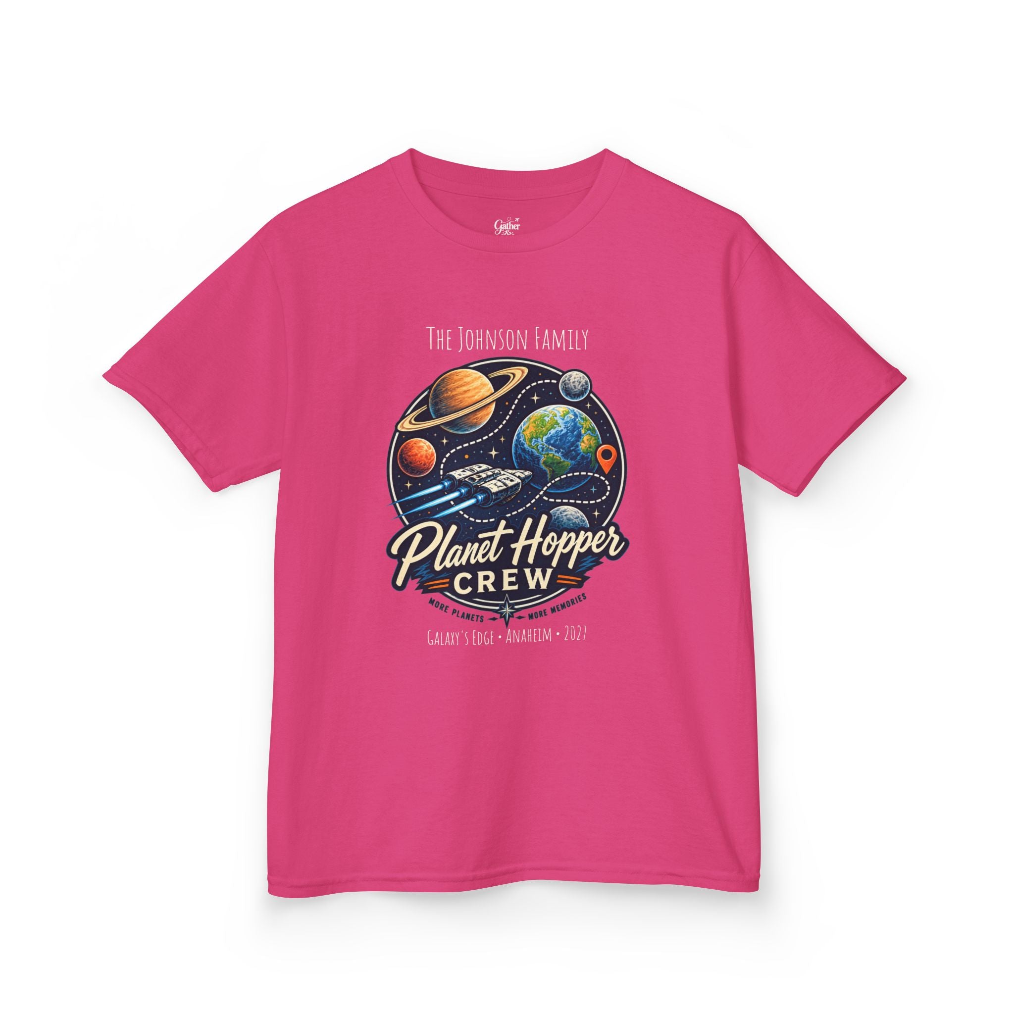 Planet Hopper Crew Space Adventure Park Kids Tee
