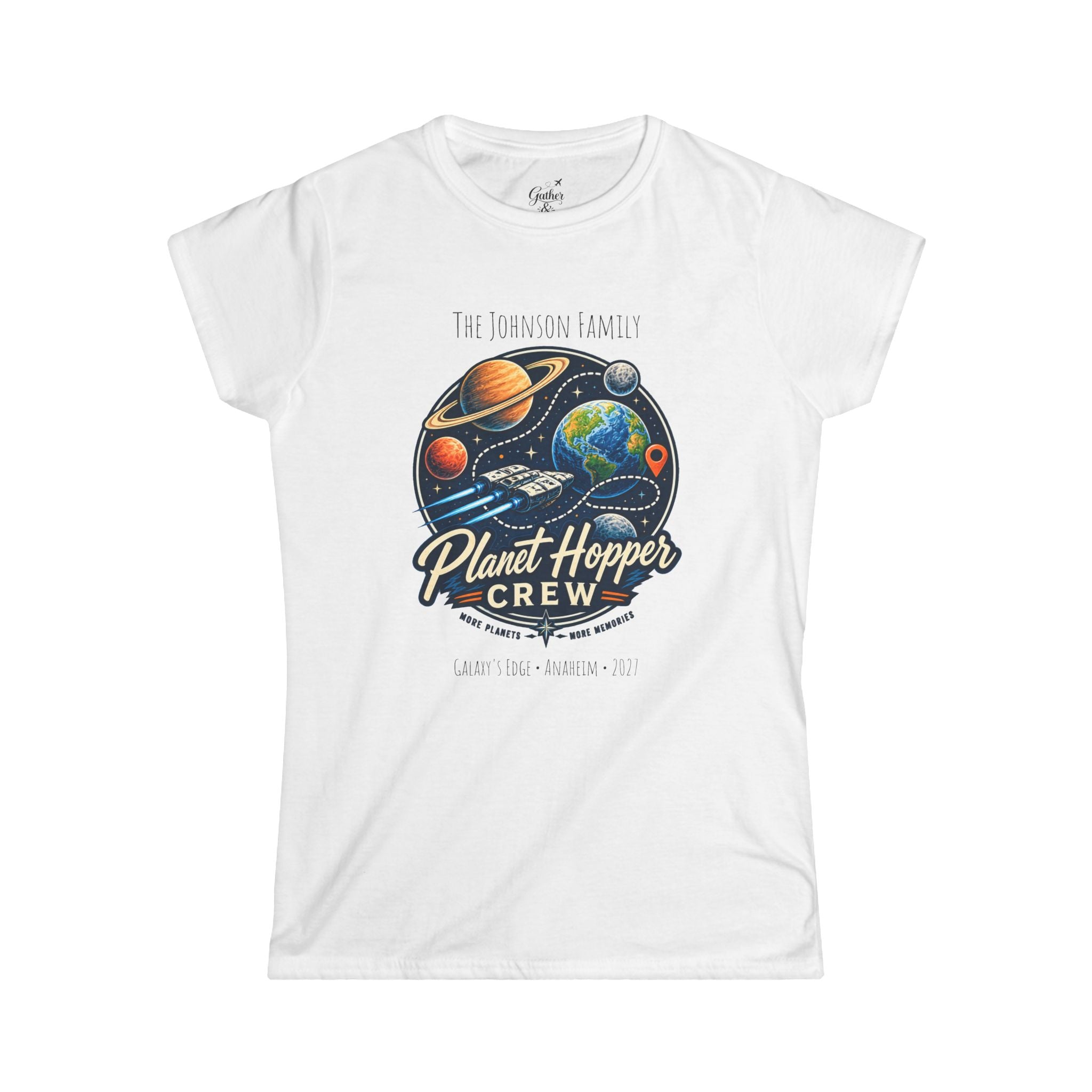 Planet Hopper Crew Space Adventure Park Ladies Tee