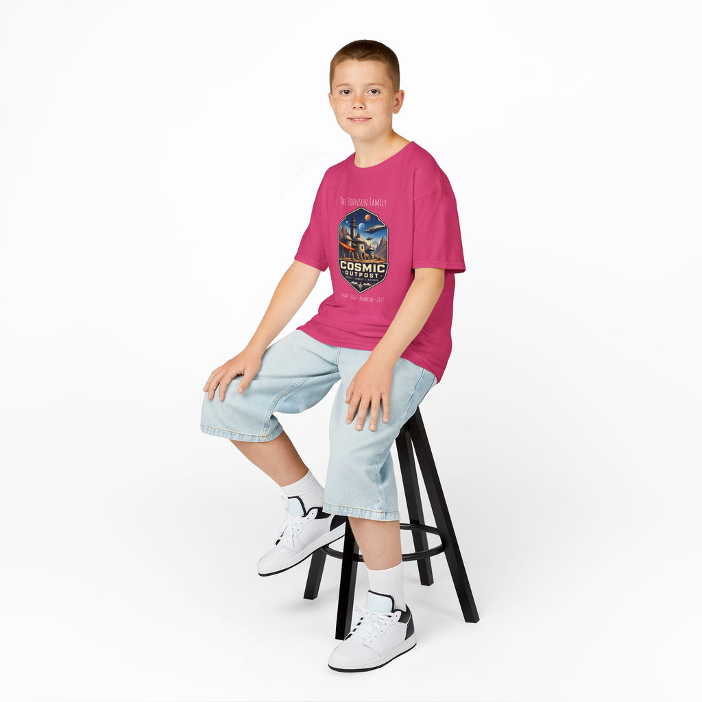 Cosmic Outpost Space Adventure Park Kids Tee