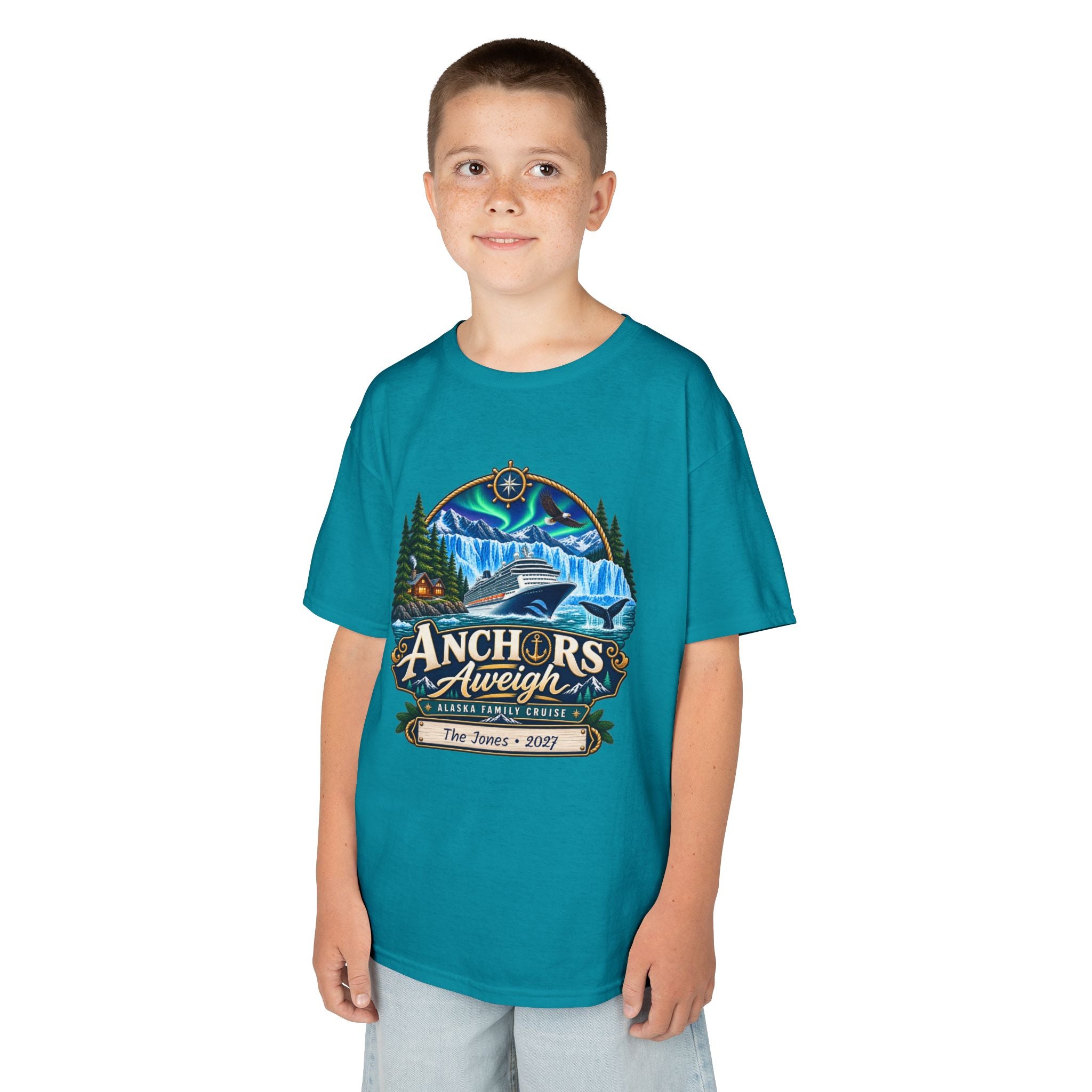 Anchors Aweigh Alaska Kids Cruise Tee
