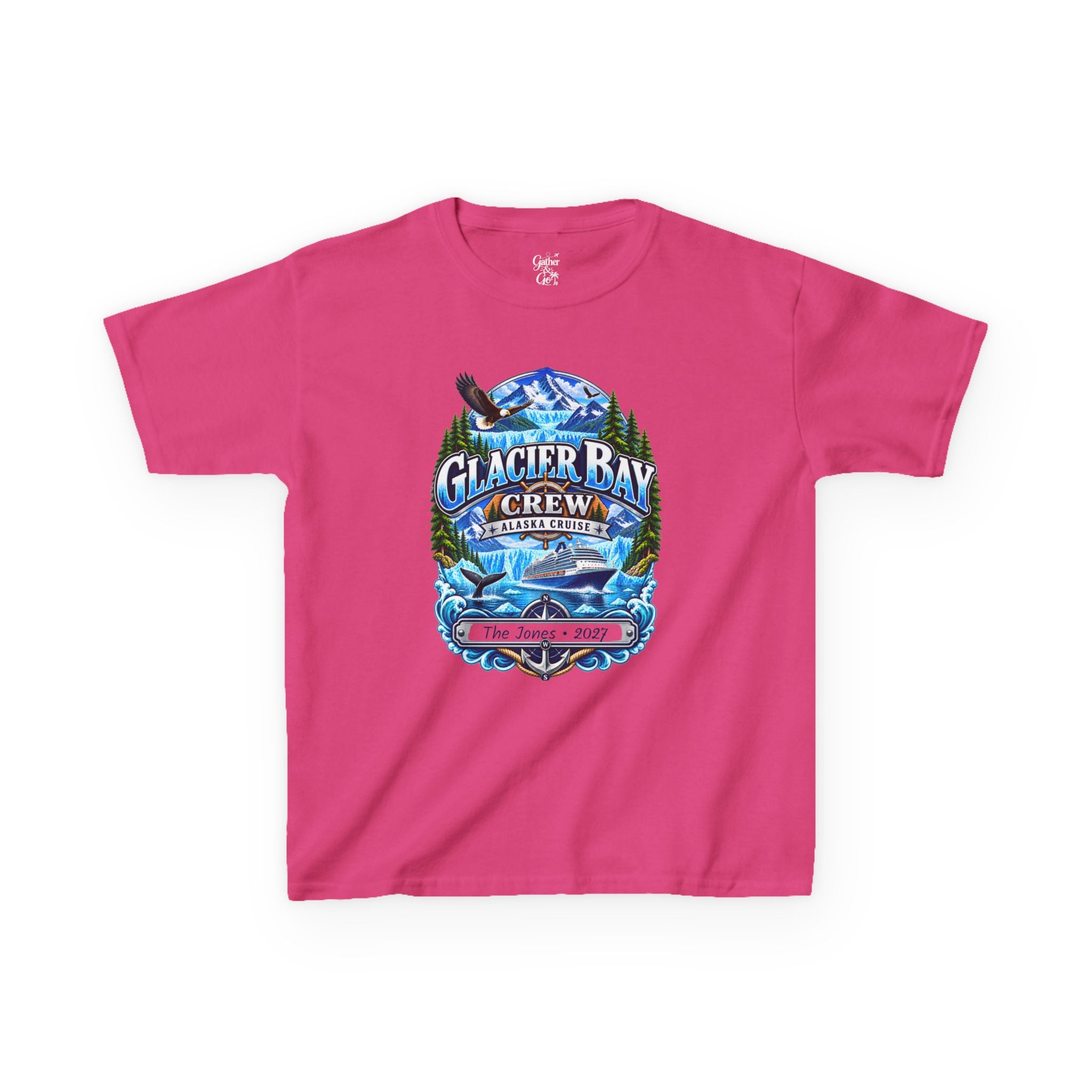 Glacier Bay Alaska Kids Cruise Tee