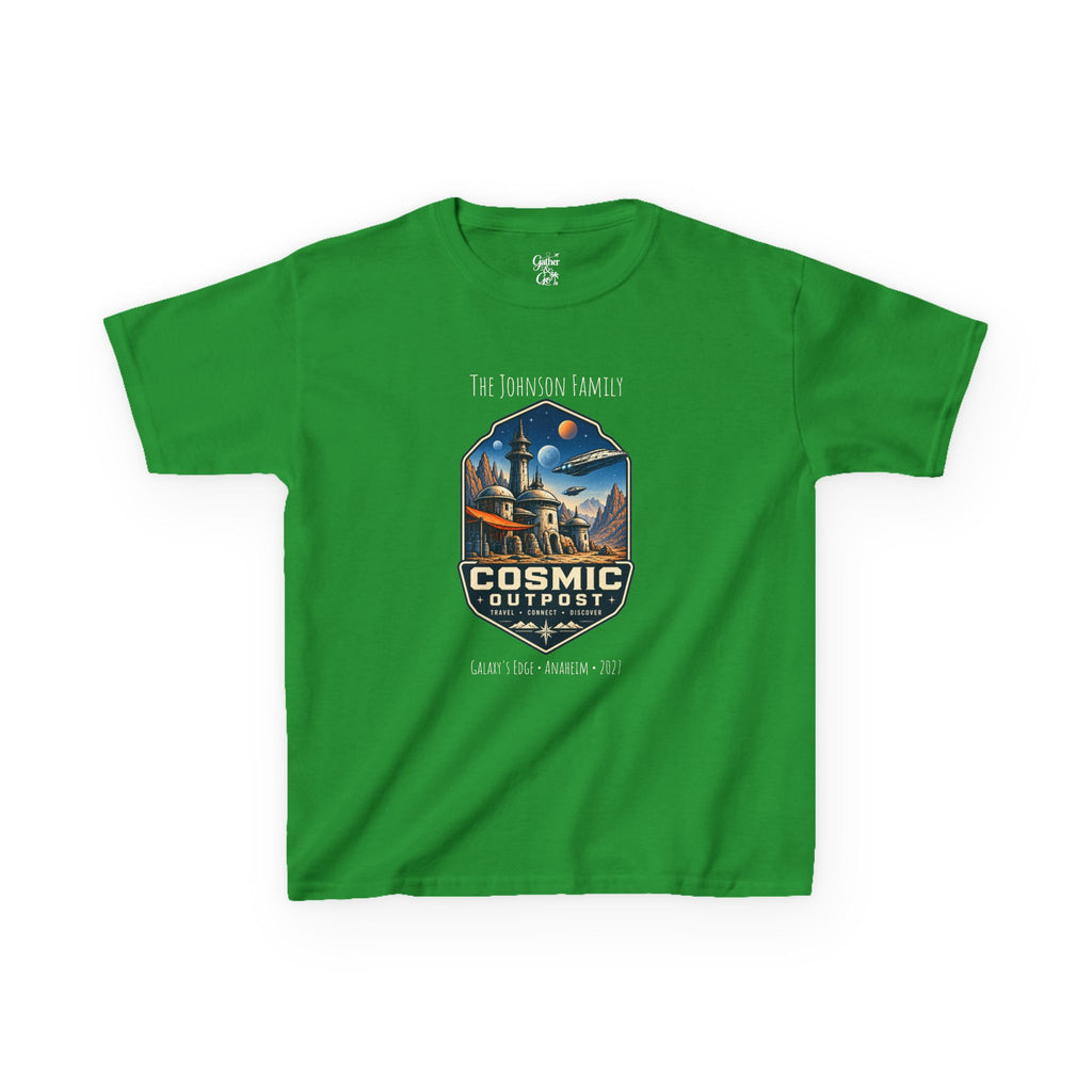 Cosmic Outpost Space Adventure Park Kids Tee