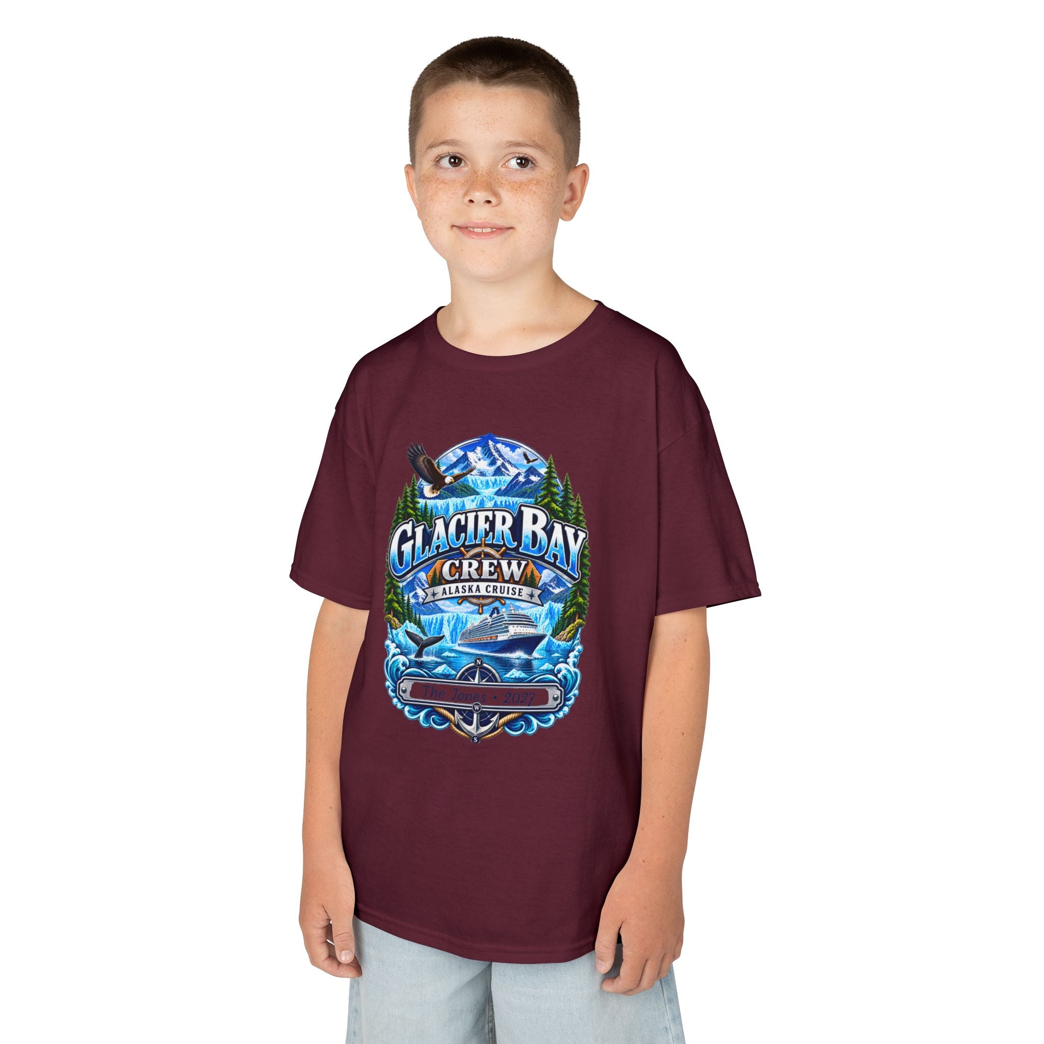 Glacier Bay Alaska Kids Cruise Tee