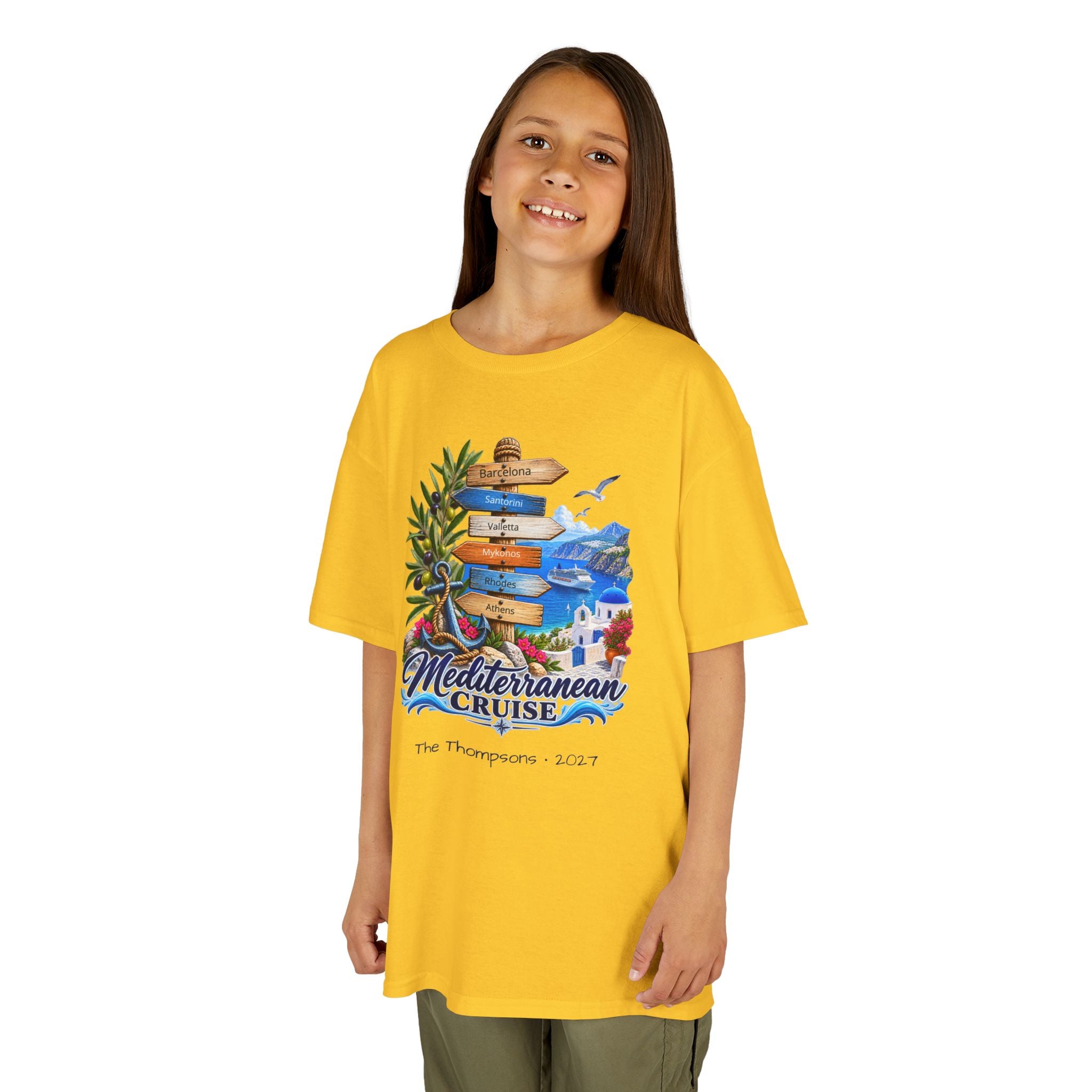 Mediterranean Cruise Ports of Call Kids Tee