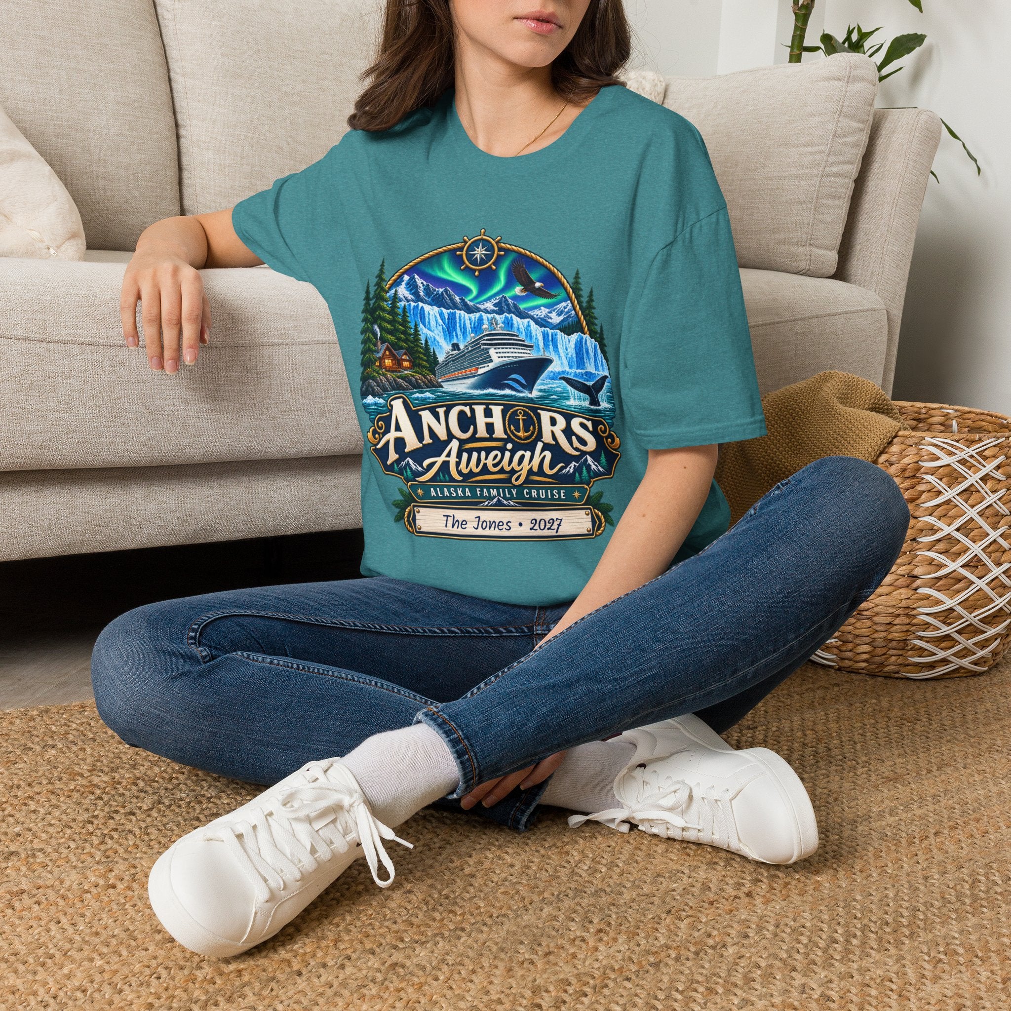 Custom Anchors Aweigh Alaska Cruise Tee