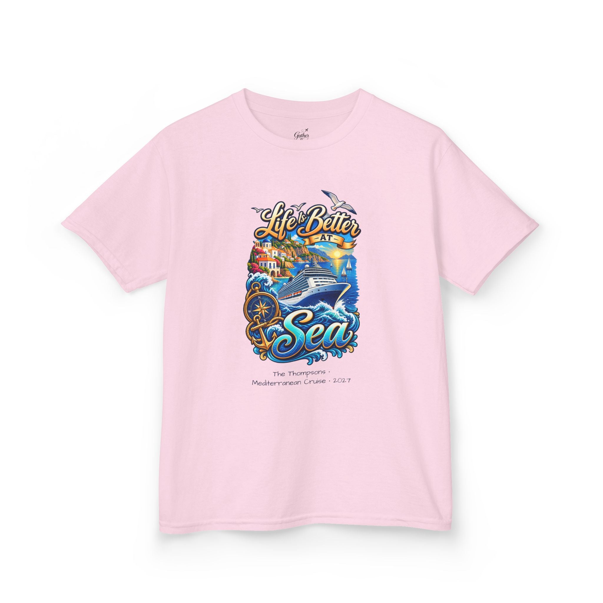 Mediterranean Cruise Life is Better at Sea Kids Tee