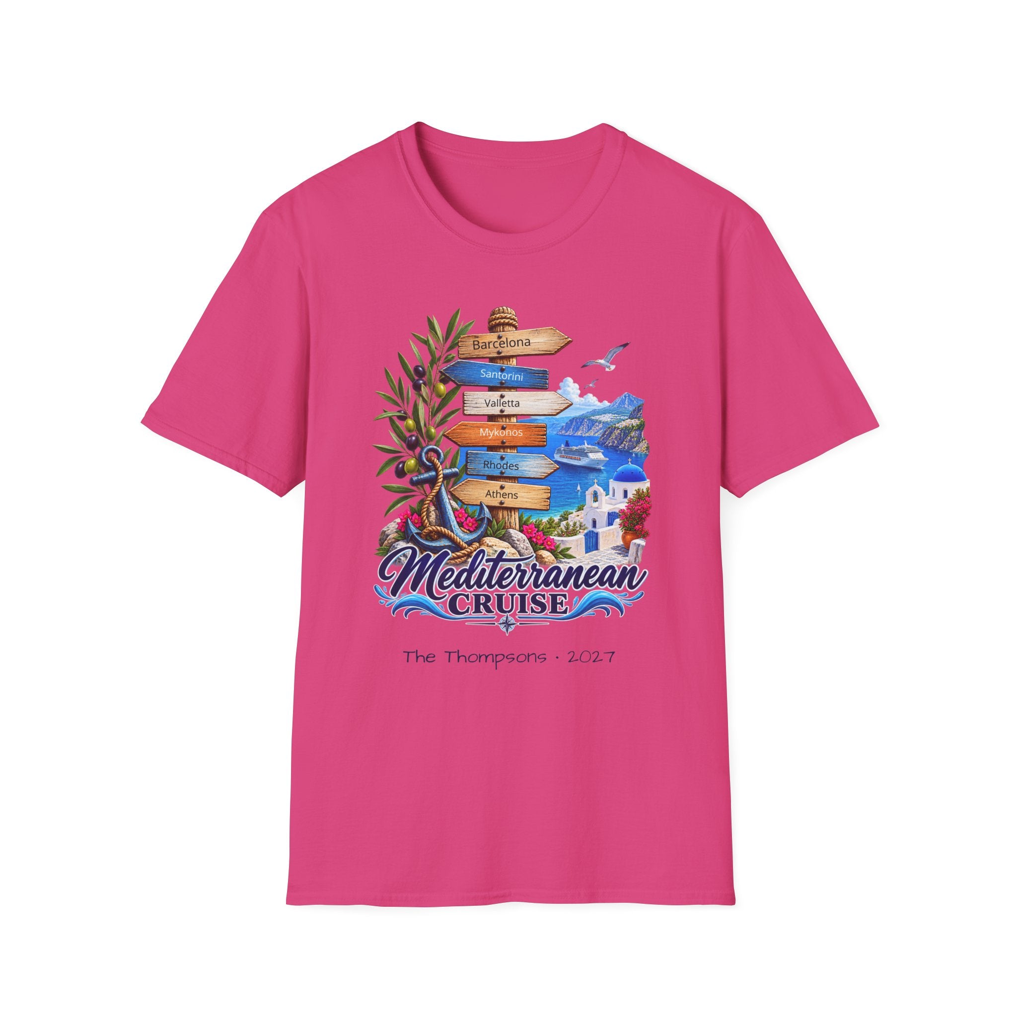 Mediterranean Cruise Ports of Call Tee