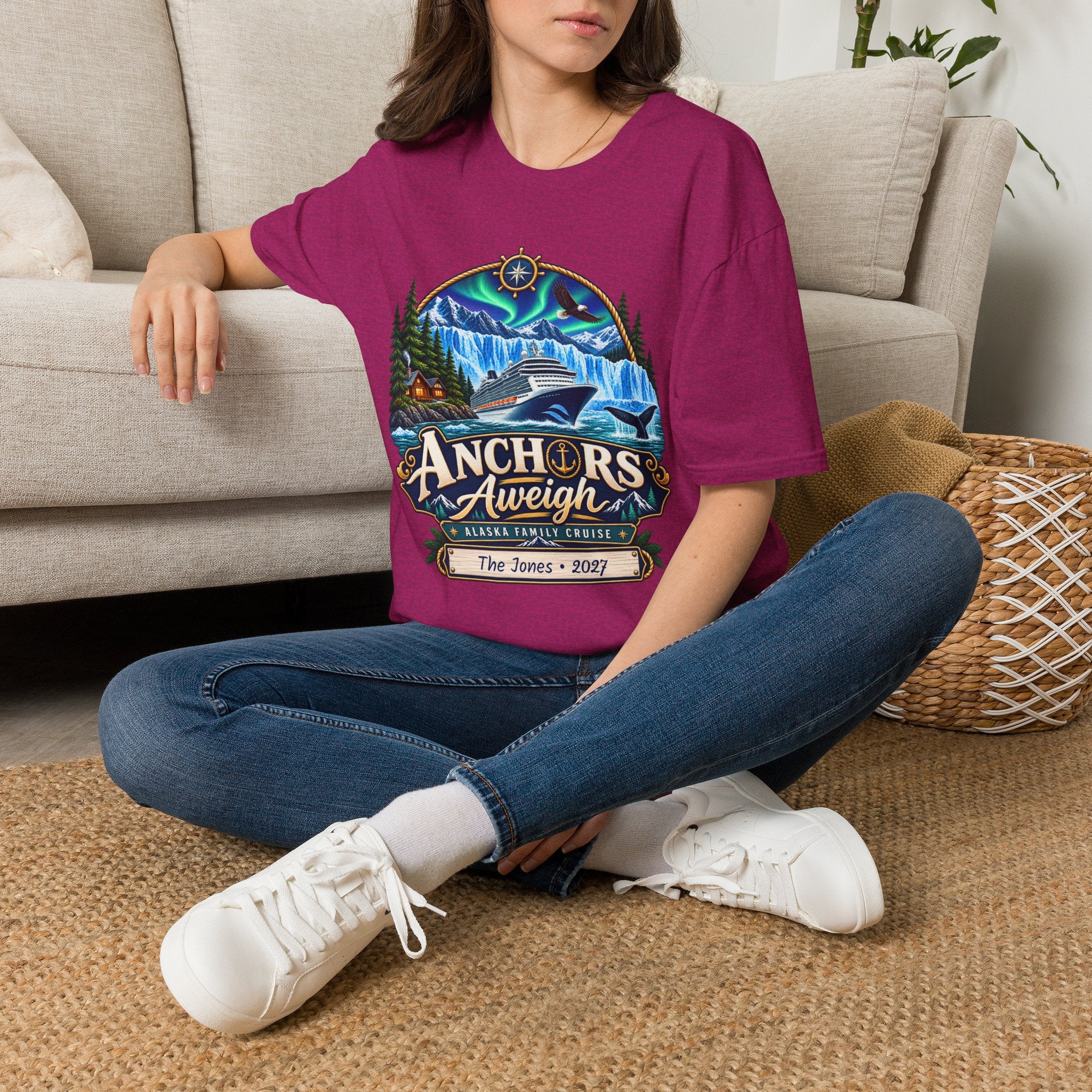 Custom Anchors Aweigh Alaska Cruise Tee