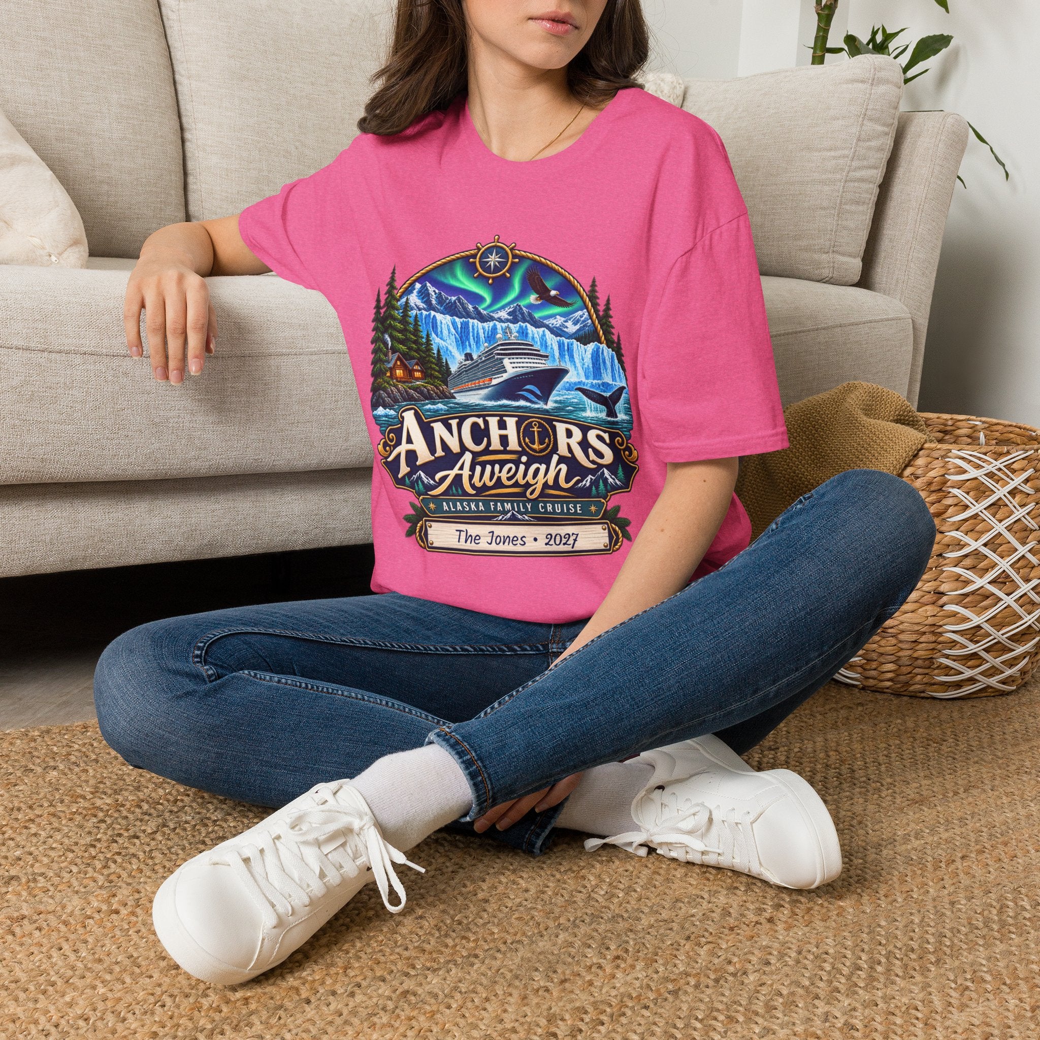 Custom Anchors Aweigh Alaska Cruise Tee
