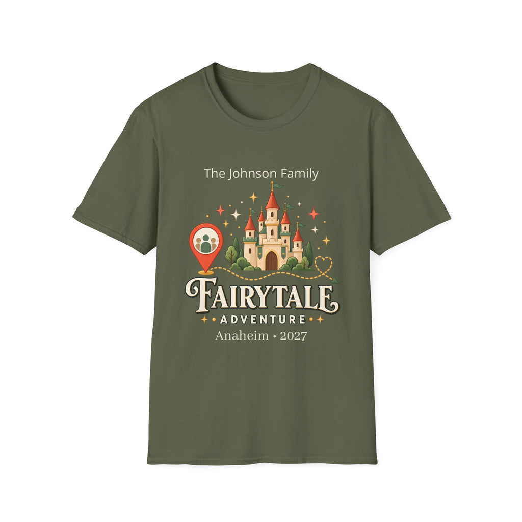 Custom Fairytale Adventure Tee (coral)