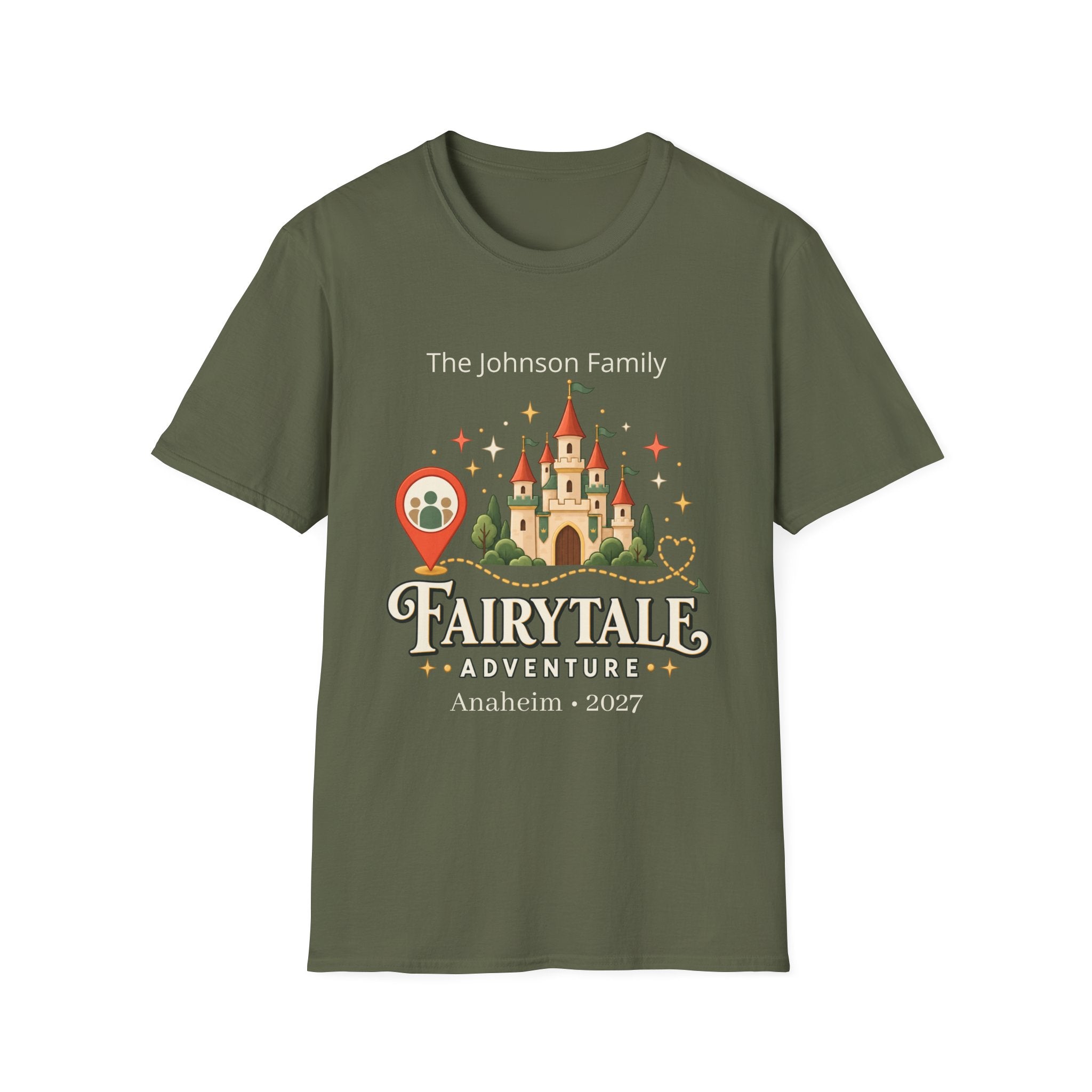Custom Fairytale Adventure Tee (coral)