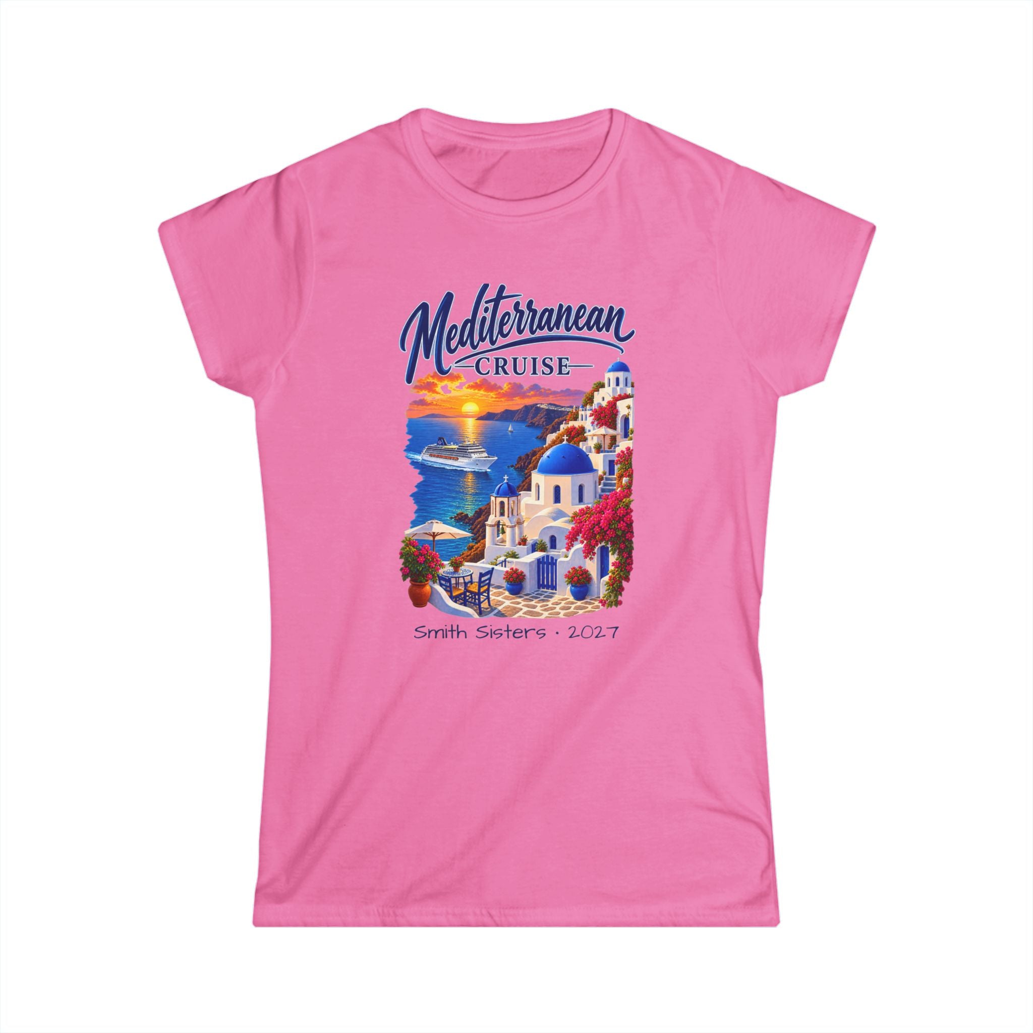 Mediterranean Cruise Ladies Tee