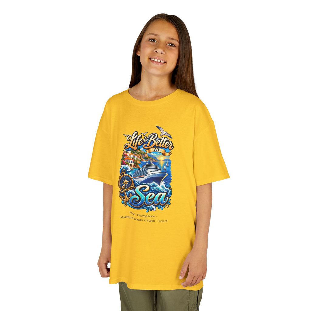 Mediterranean Cruise Life is Better at Sea Kids Tee