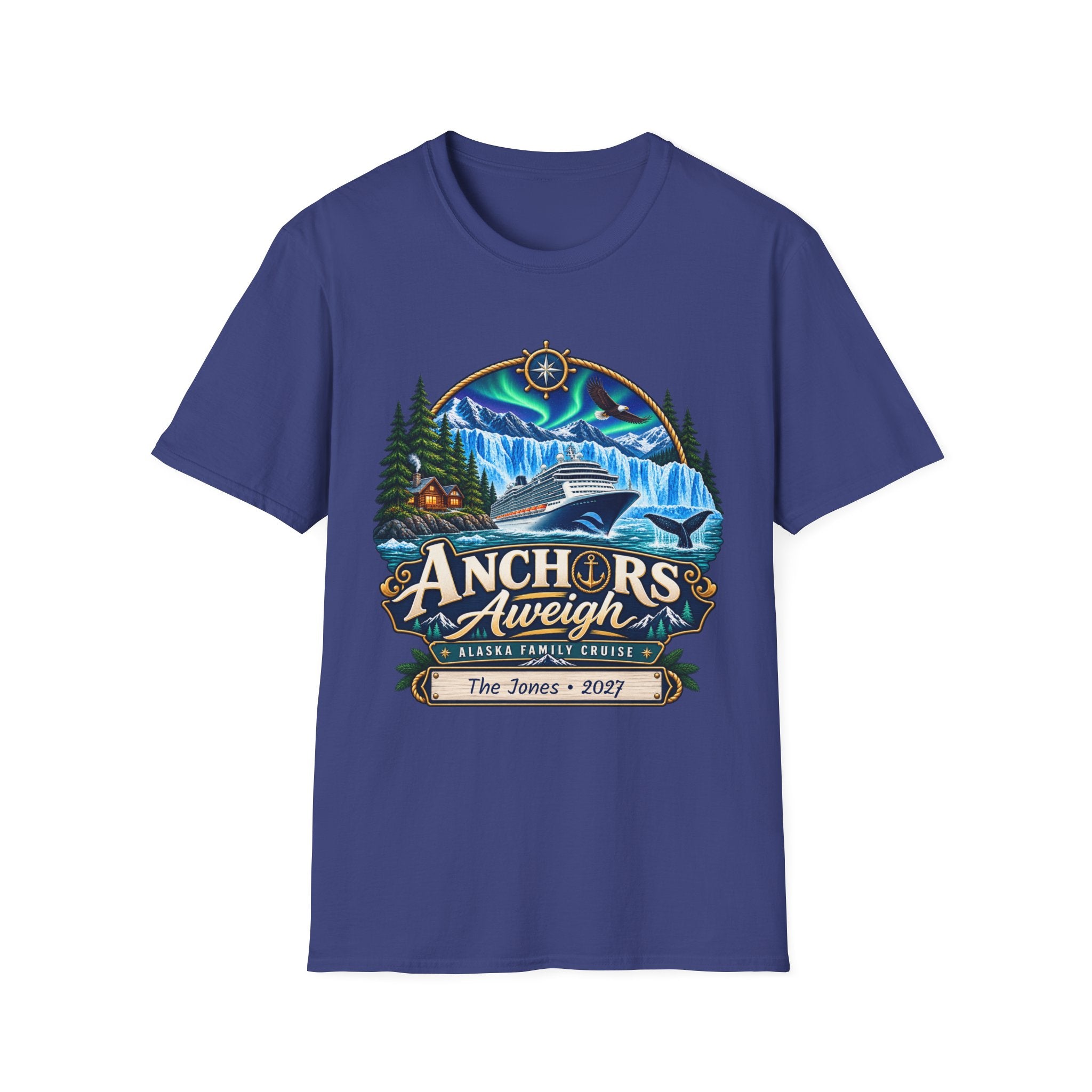 Custom Anchors Aweigh Alaska Cruise Tee
