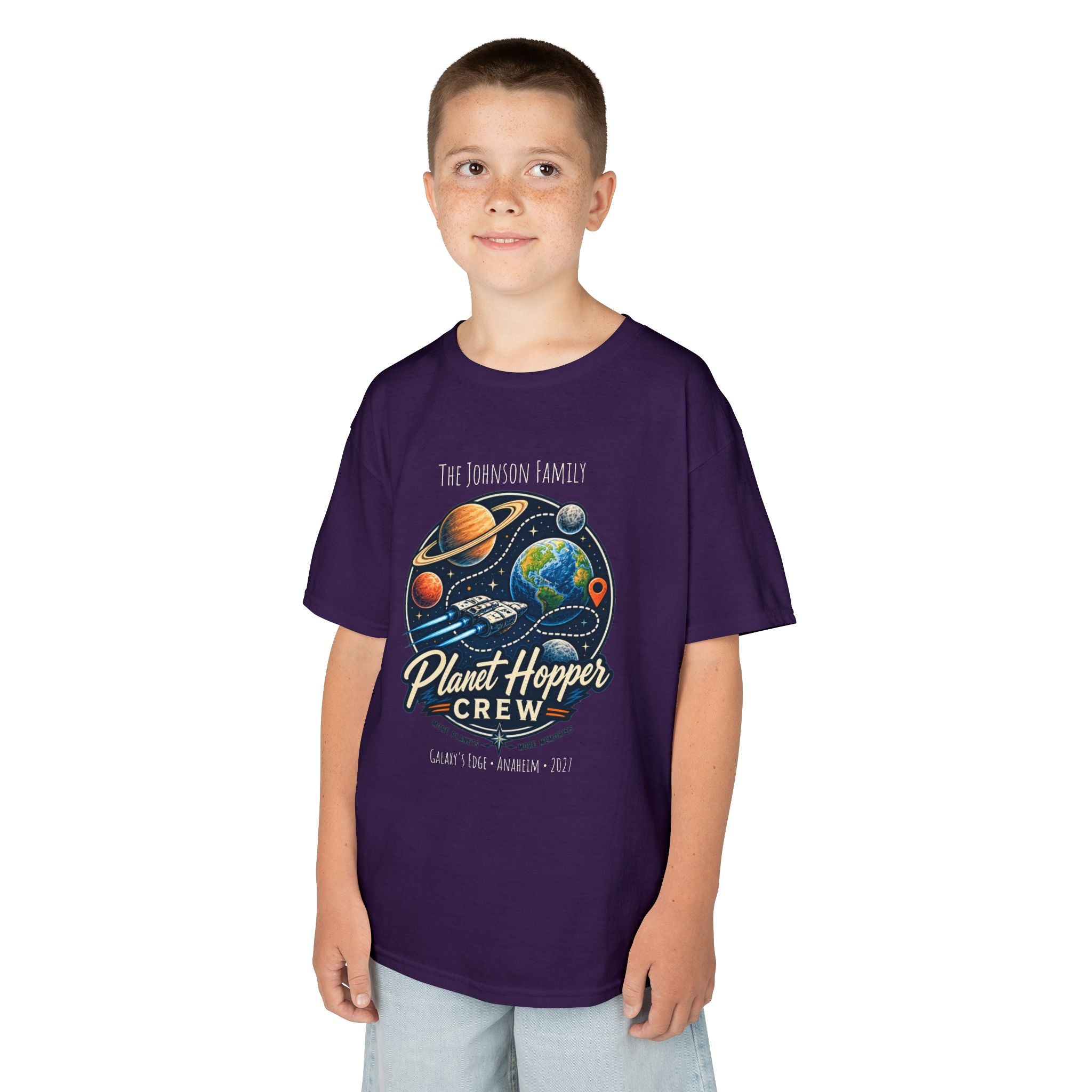 Planet Hopper Crew Space Adventure Park Kids Tee